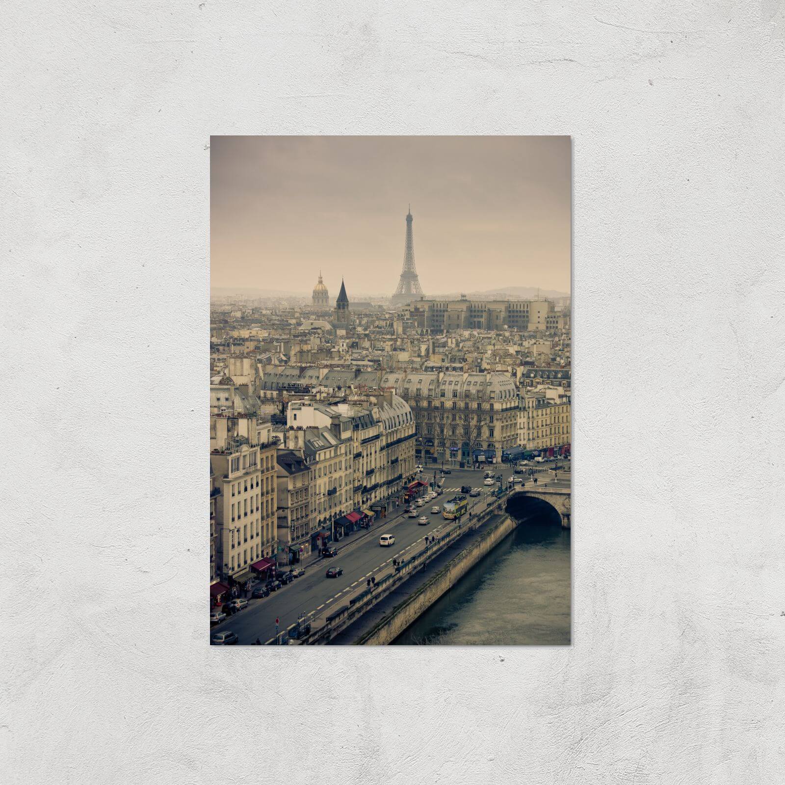 Streets Of Paris Giclee Art Print - A3 - Print Only