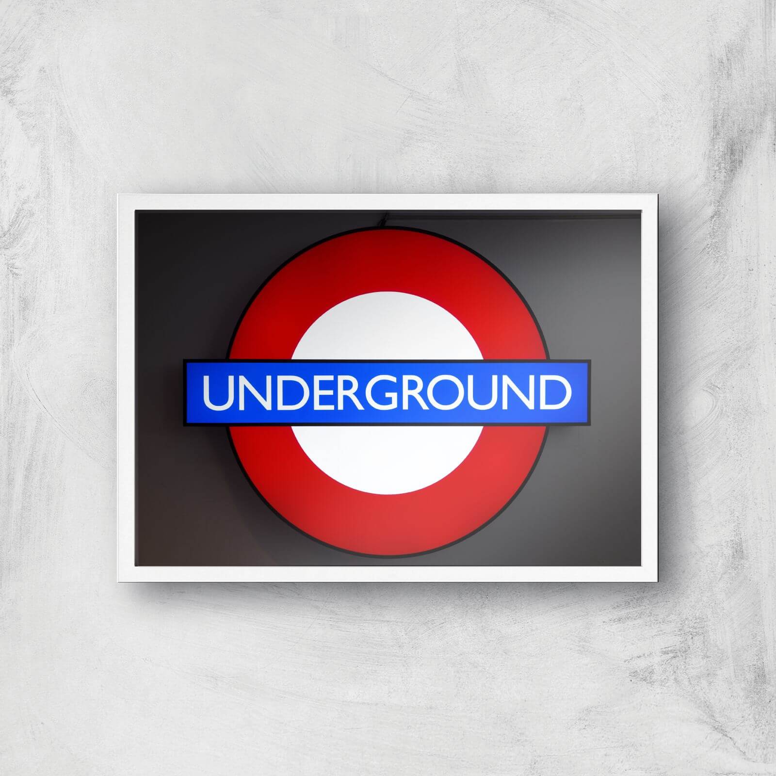 Underground Giclee Art Print - A3 - White Frame