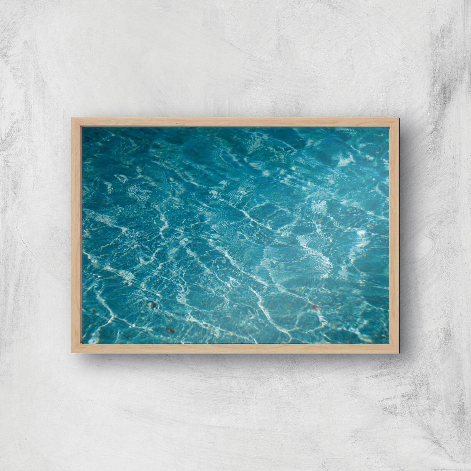 Ripples On The Water Giclee Art Print - A4 - Wooden Frame