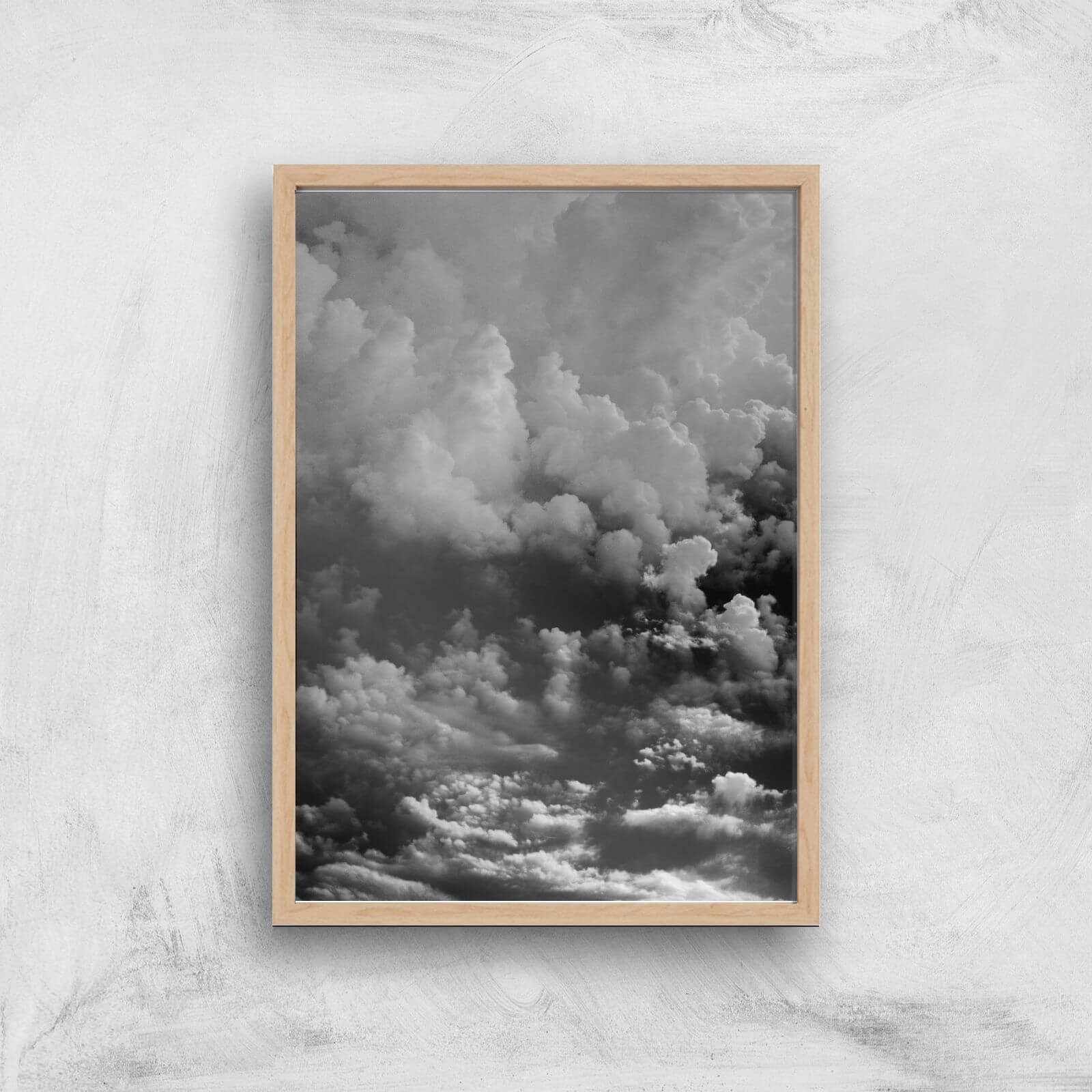 Storm Clouds Giclee Art Print - A4 - Wooden Frame