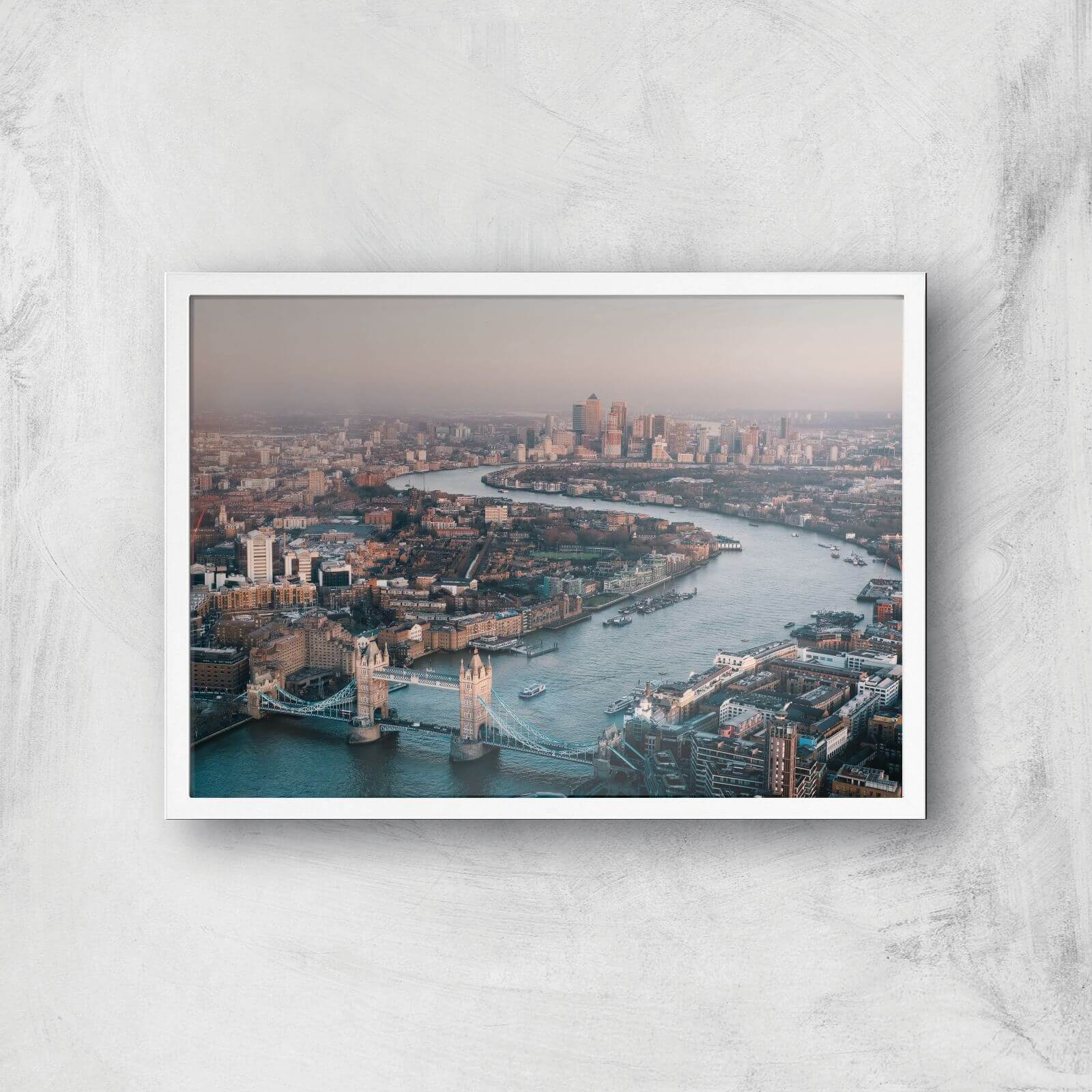London City Giclee Art Print - A2 - White Frame
