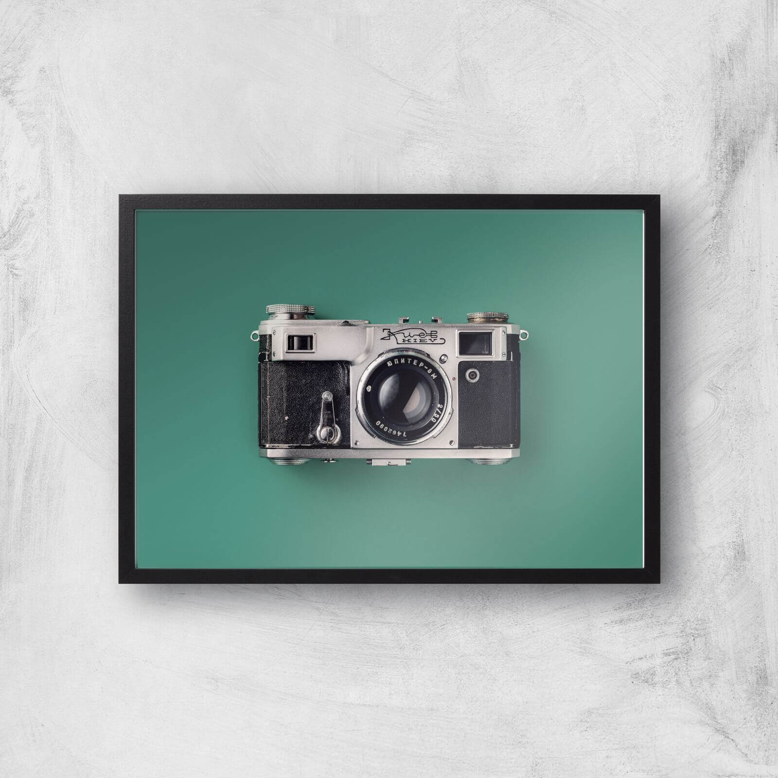 Vintage Camera Giclee Art Print - A2 - Black Frame