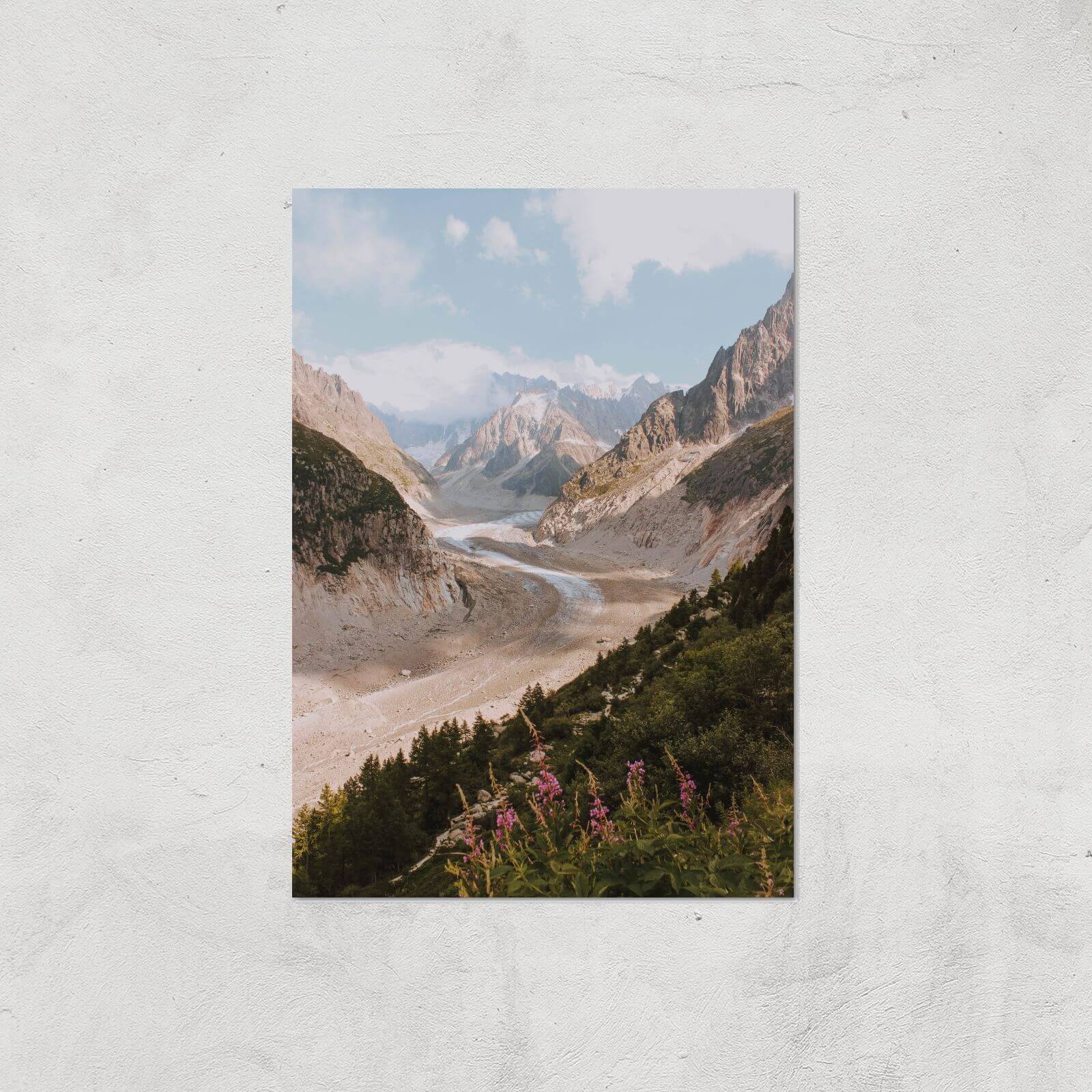 Trail Through The Mountain Giclee Art Print - A4 - Print Only