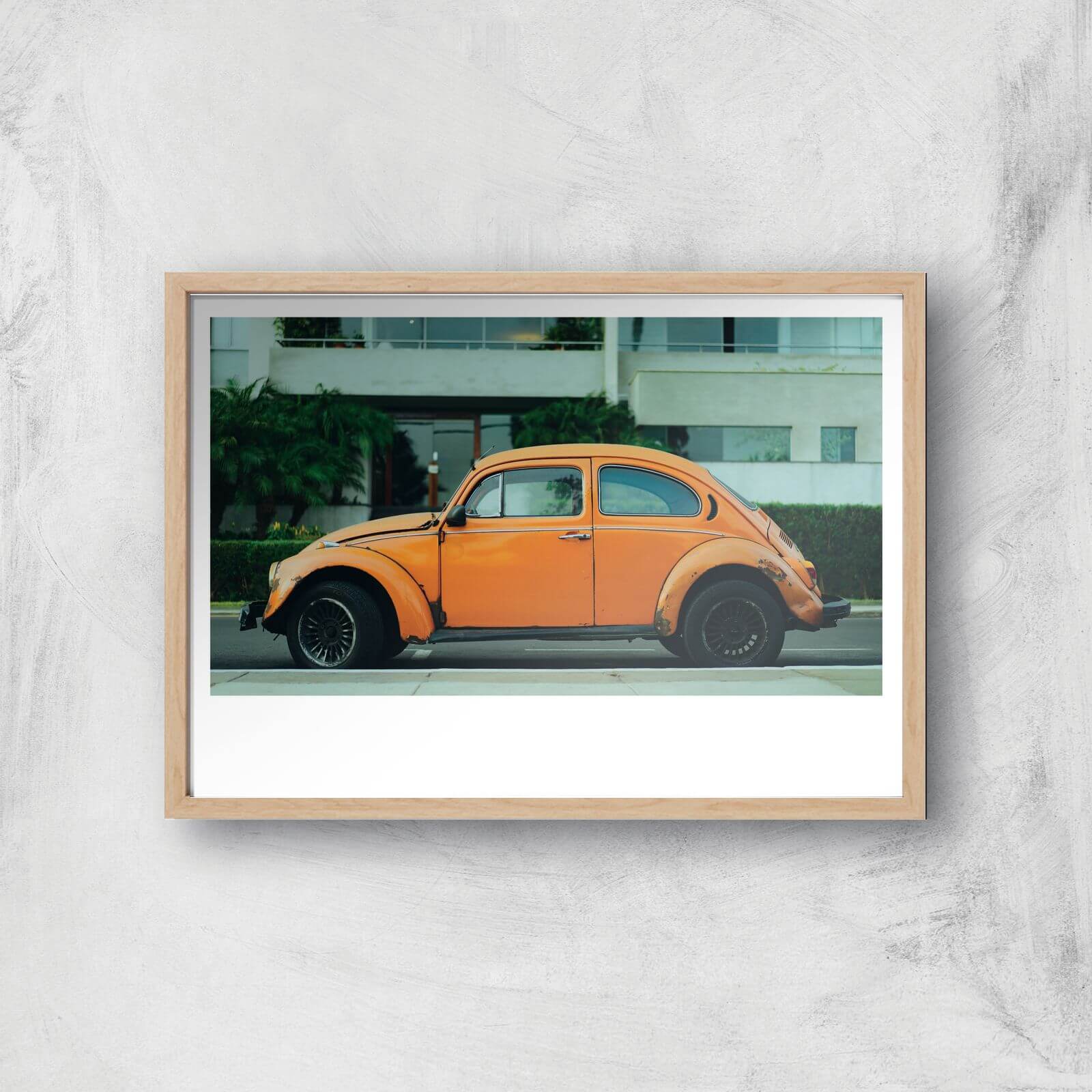 Bug Giclee Art Print - A4 - Wooden Frame