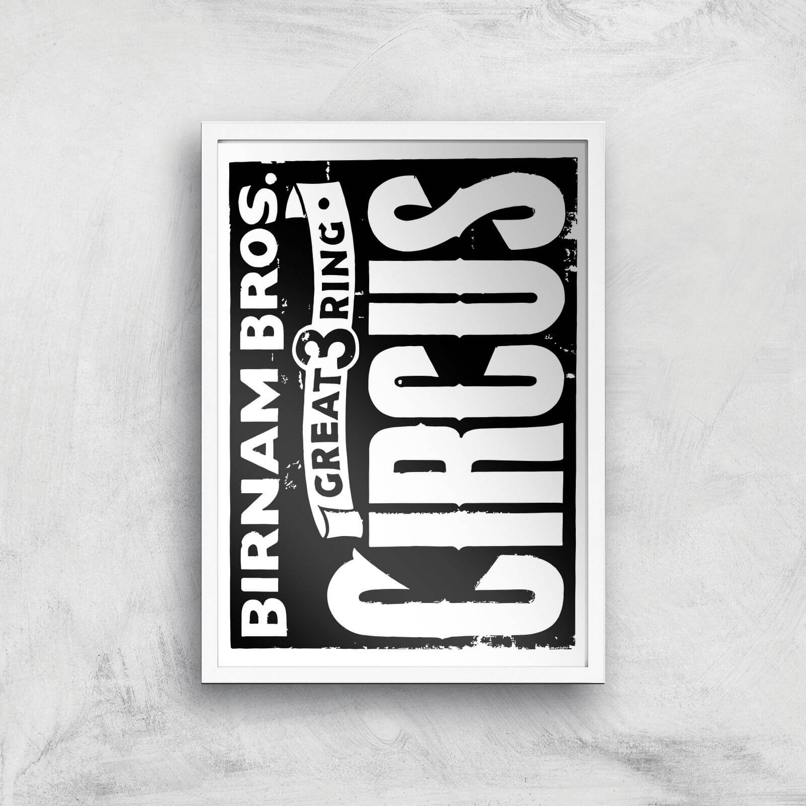 Birnam Bros Circus Giclee Art Print - A3 - White Frame