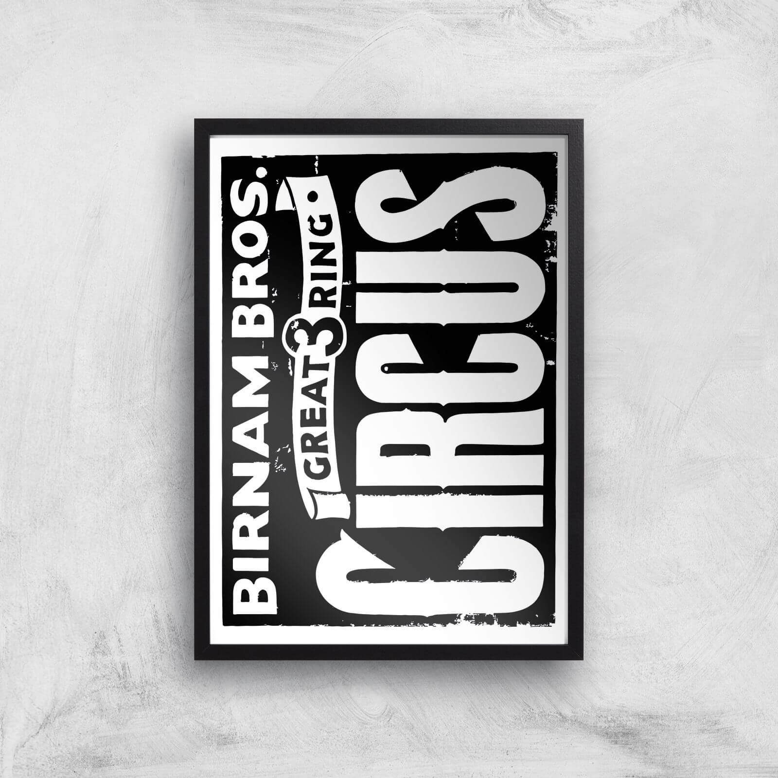 Birnam Bros Circus Giclee Art Print - A3 - Black Frame