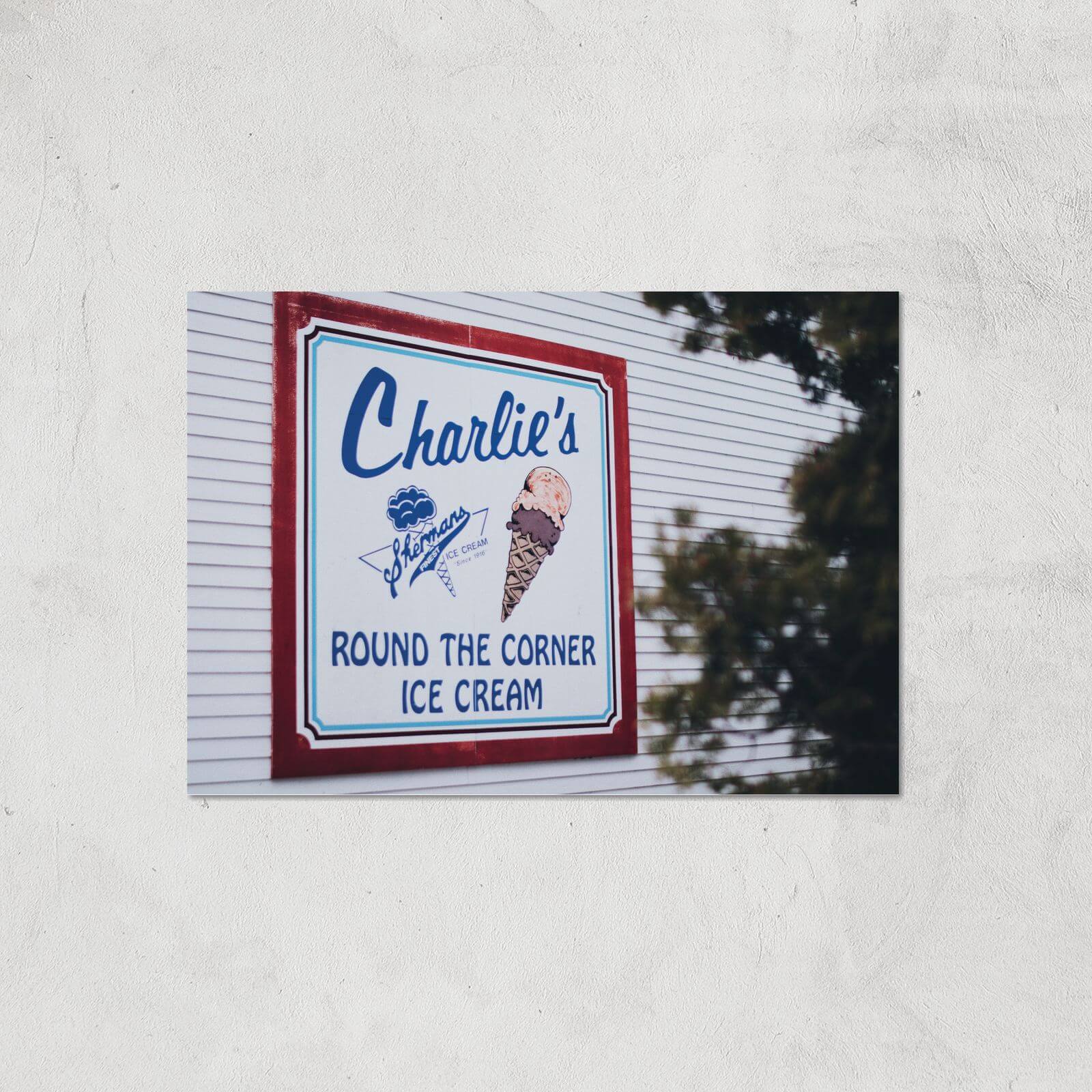 Charlie's Ice Cream Giclee Art Print - A3 - Print Only