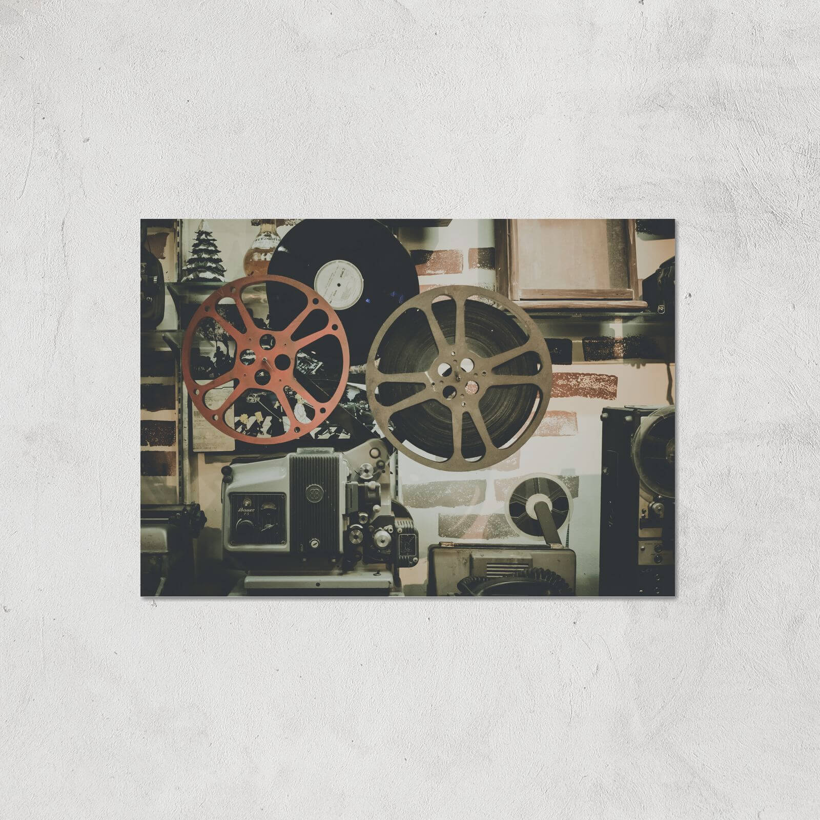 Film Reel Giclee Art Print - A3 - Print Only