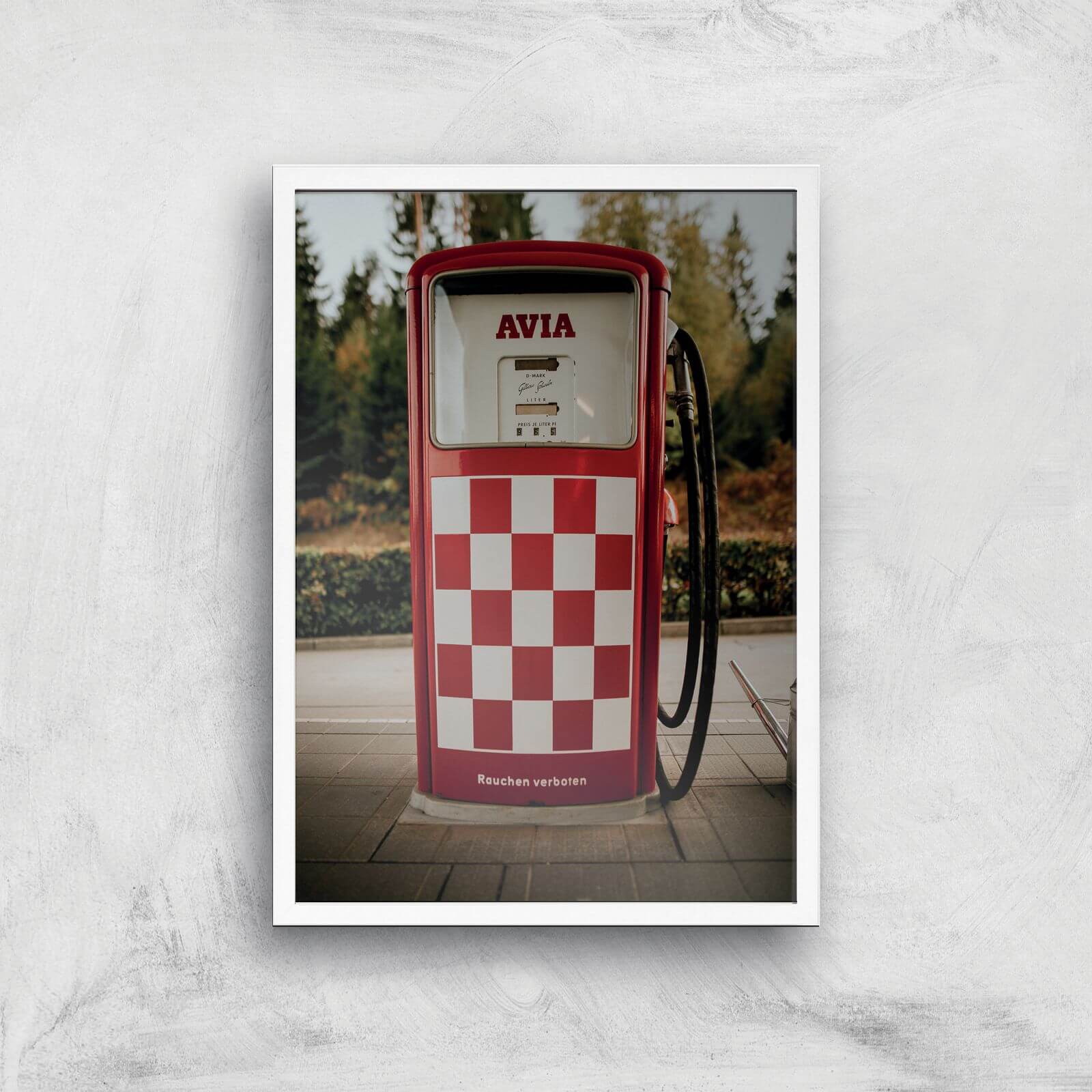 Petrol Giclee Art Print - A2 - White Frame
