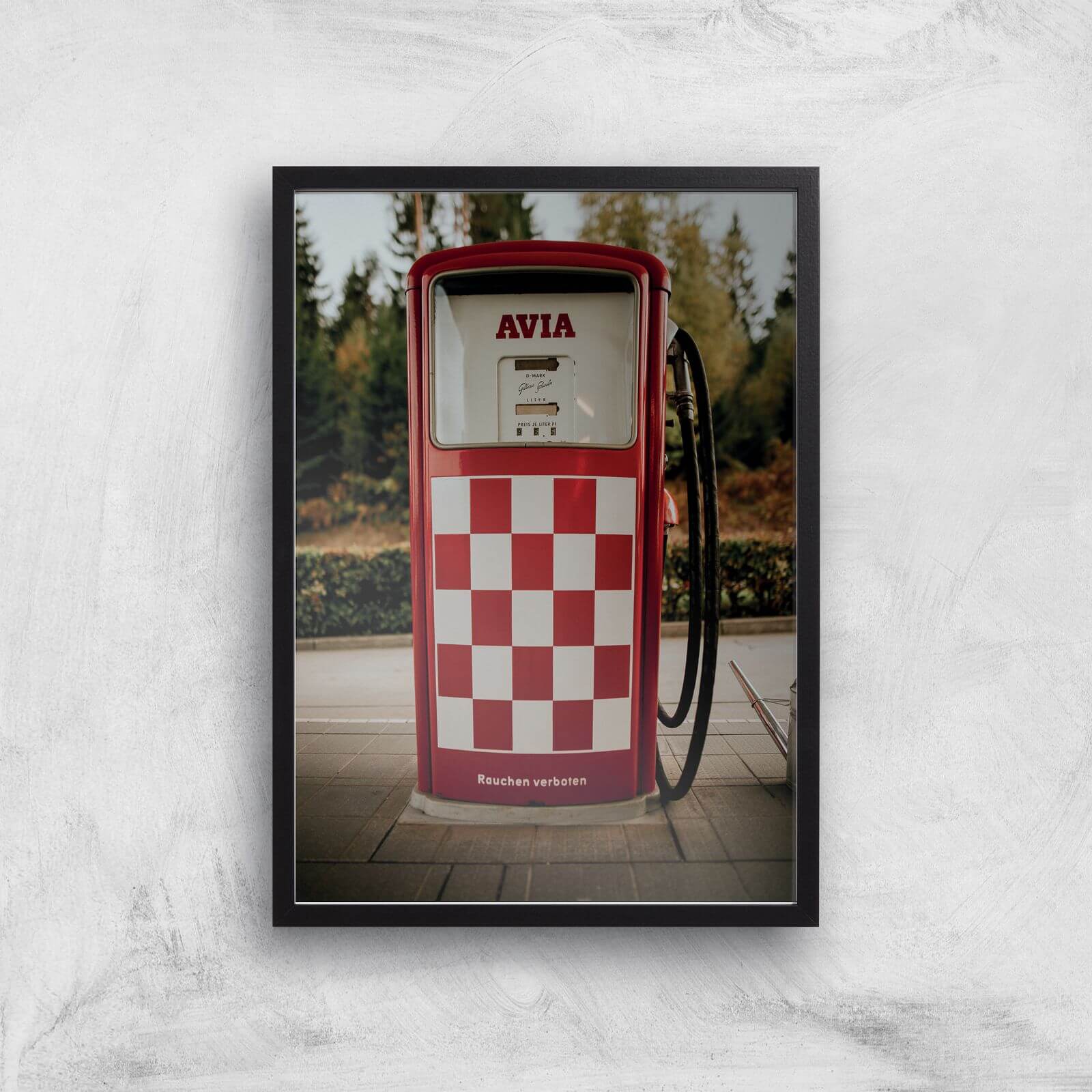 Petrol Giclee Art Print - A2 - Black Frame