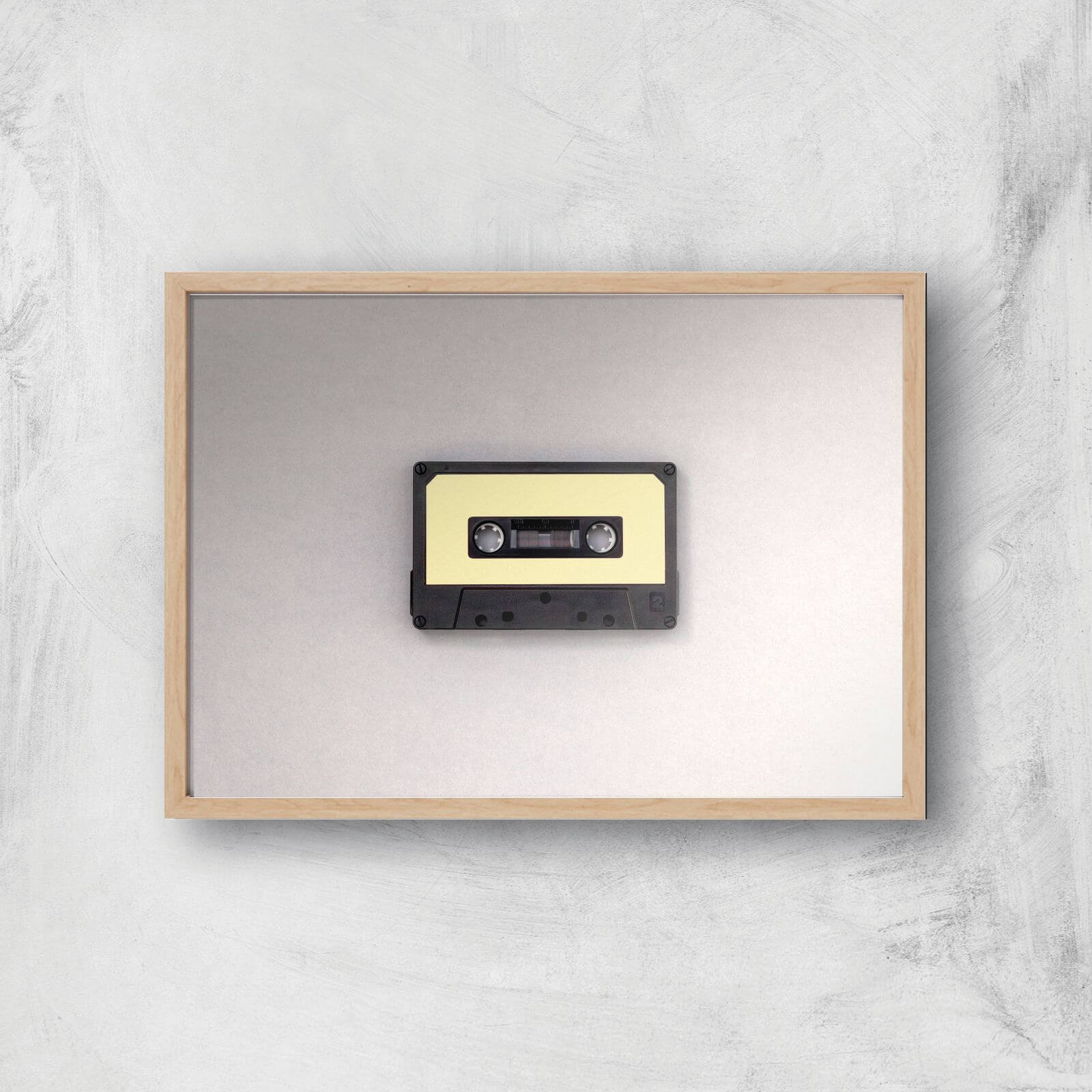 Cassette Tape Giclee Art Print - A2 - Wooden Frame
