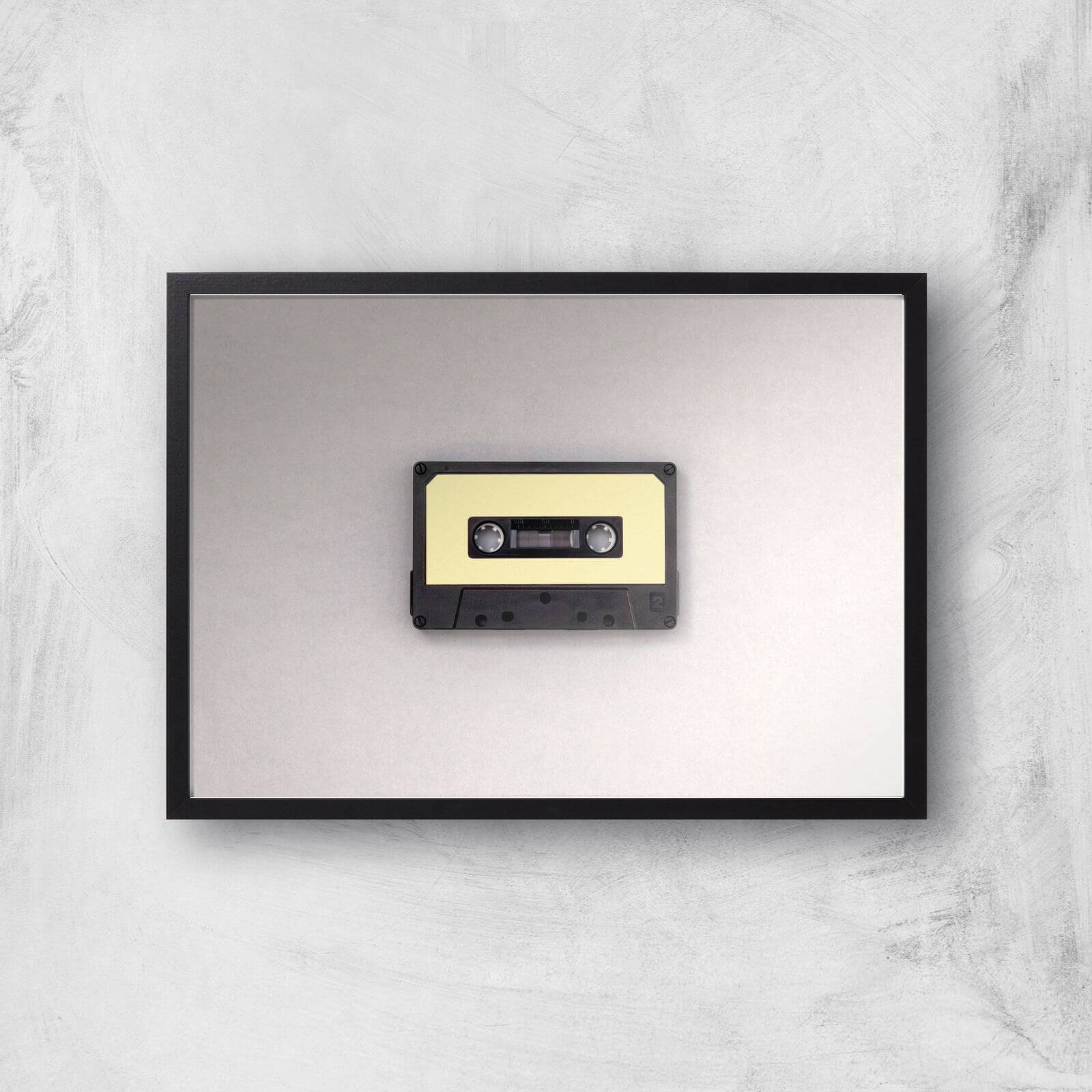 Cassette Tape Giclee Art Print - A2 - Black Frame