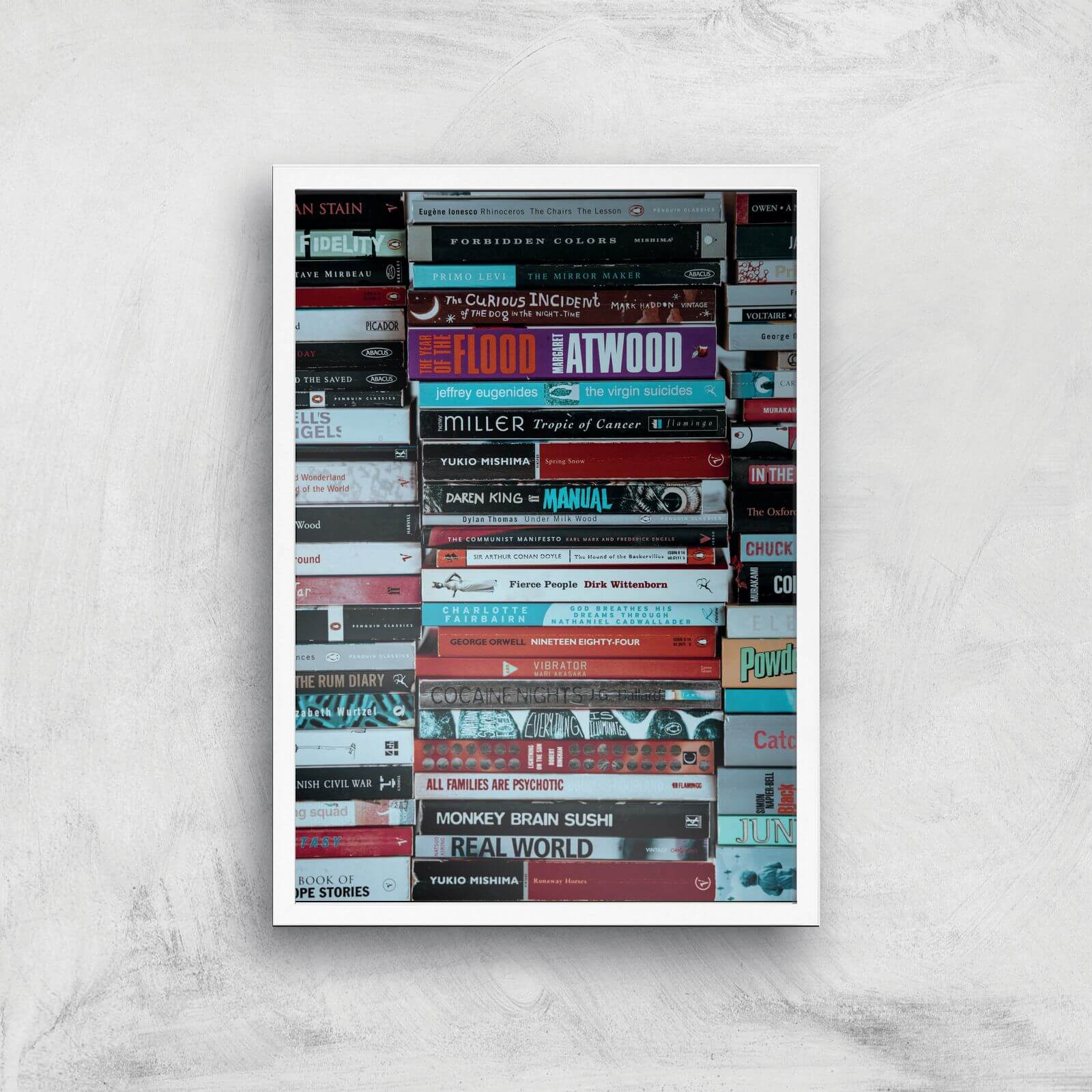 Casette Tapes Giclee Art Print - A3 - White Frame