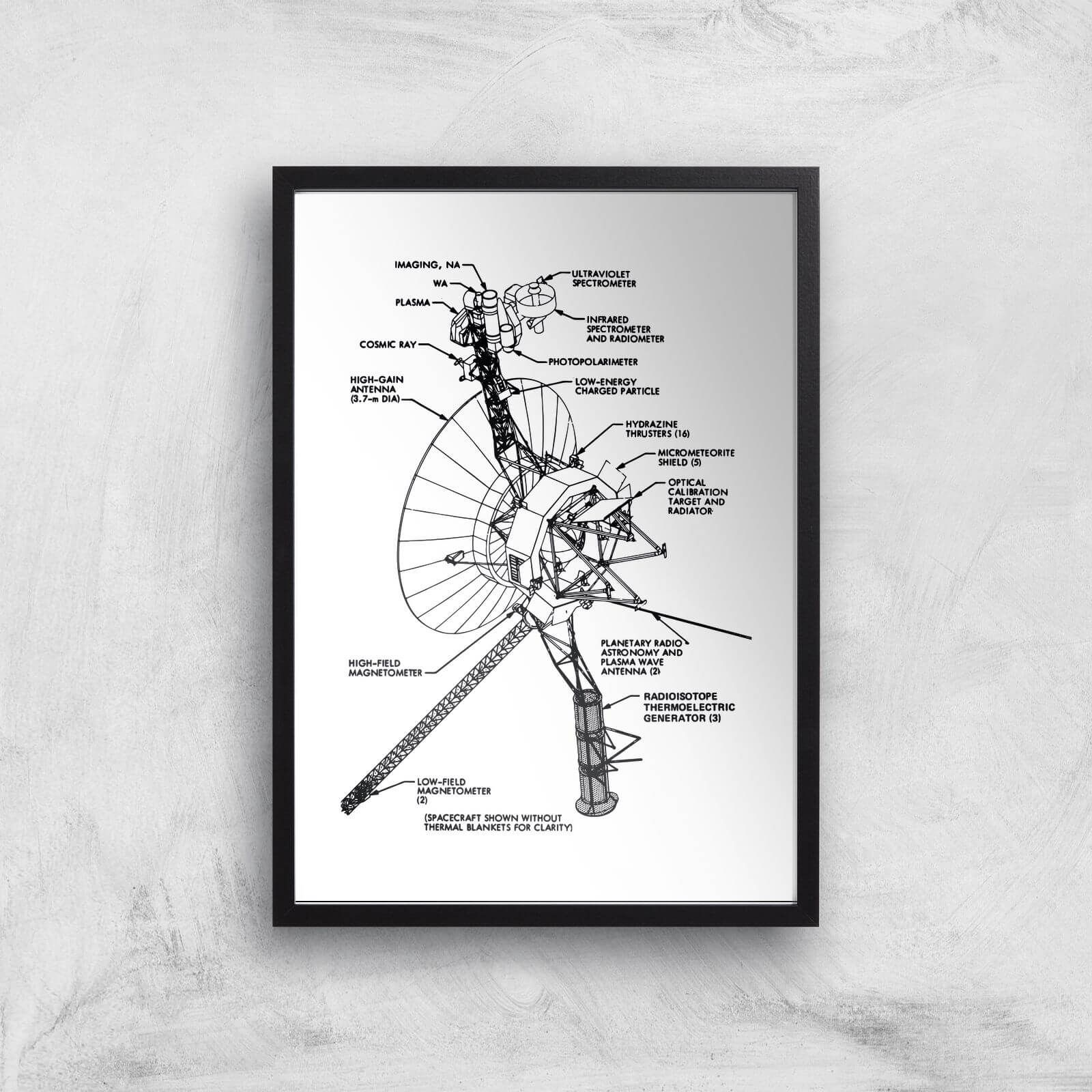 Satellite Giclee Art Print - A3 - Black Frame