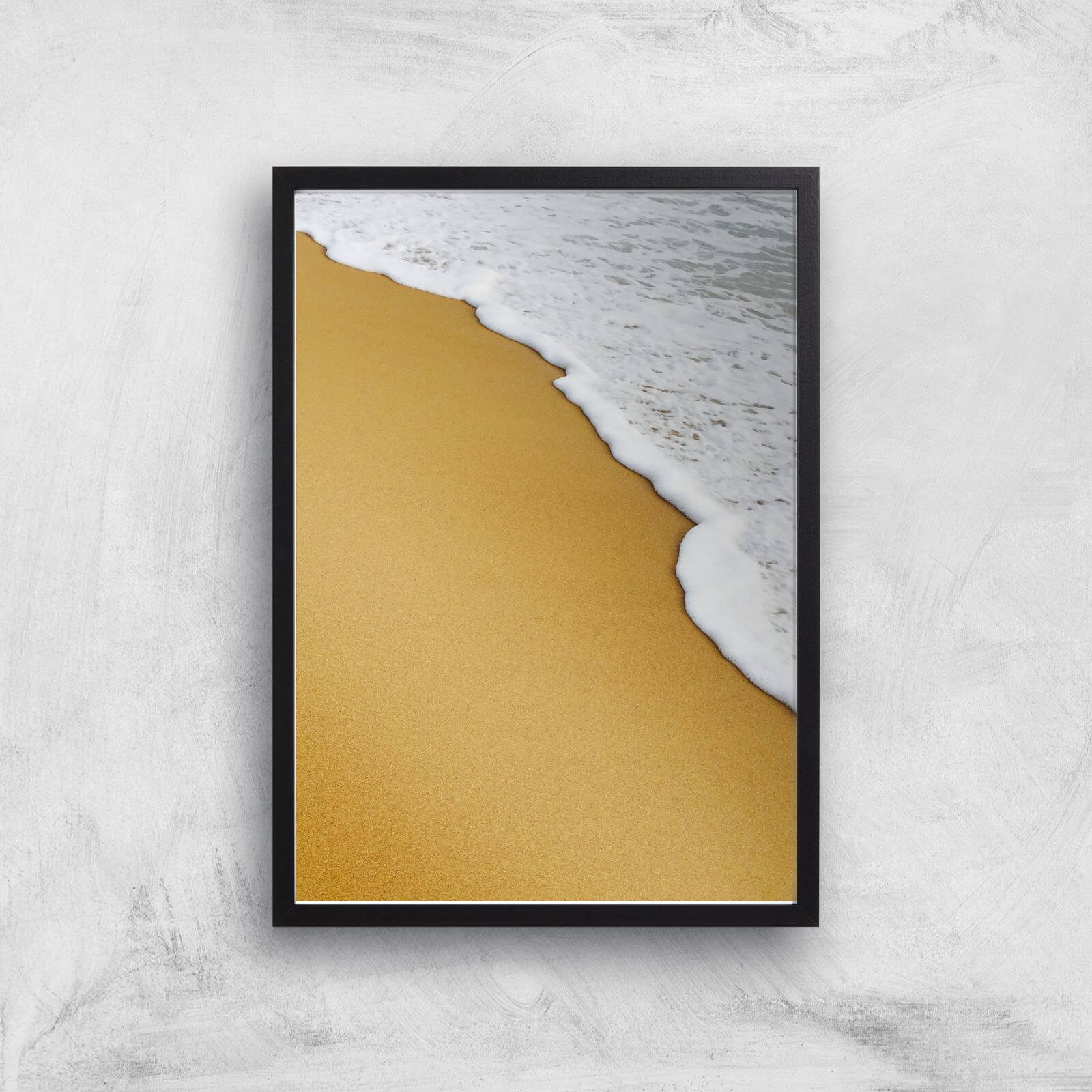 Sea Foam Giclee Art Print - A2 - Black Frame