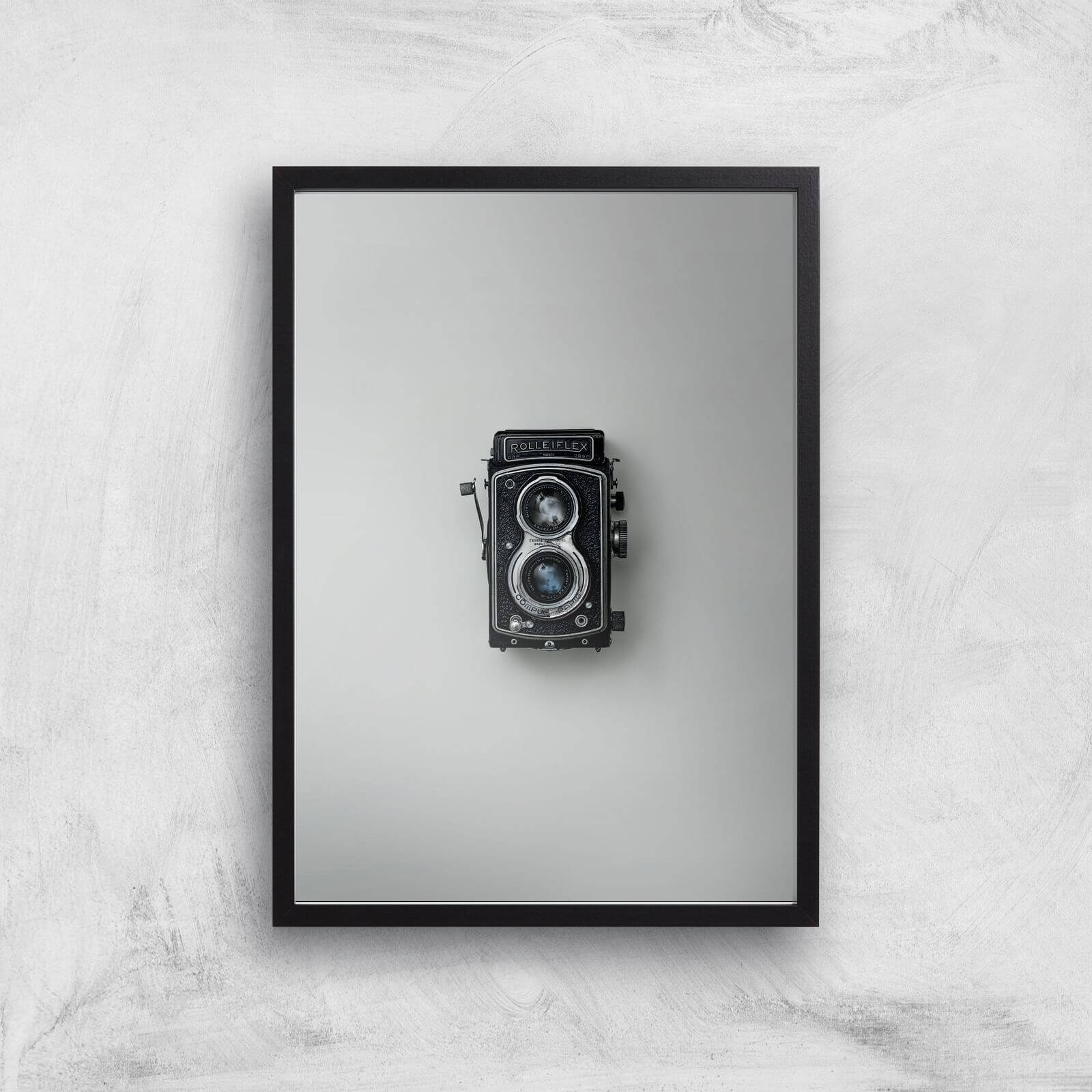 Old Camera Giclee Art Print - A2 - Black Frame