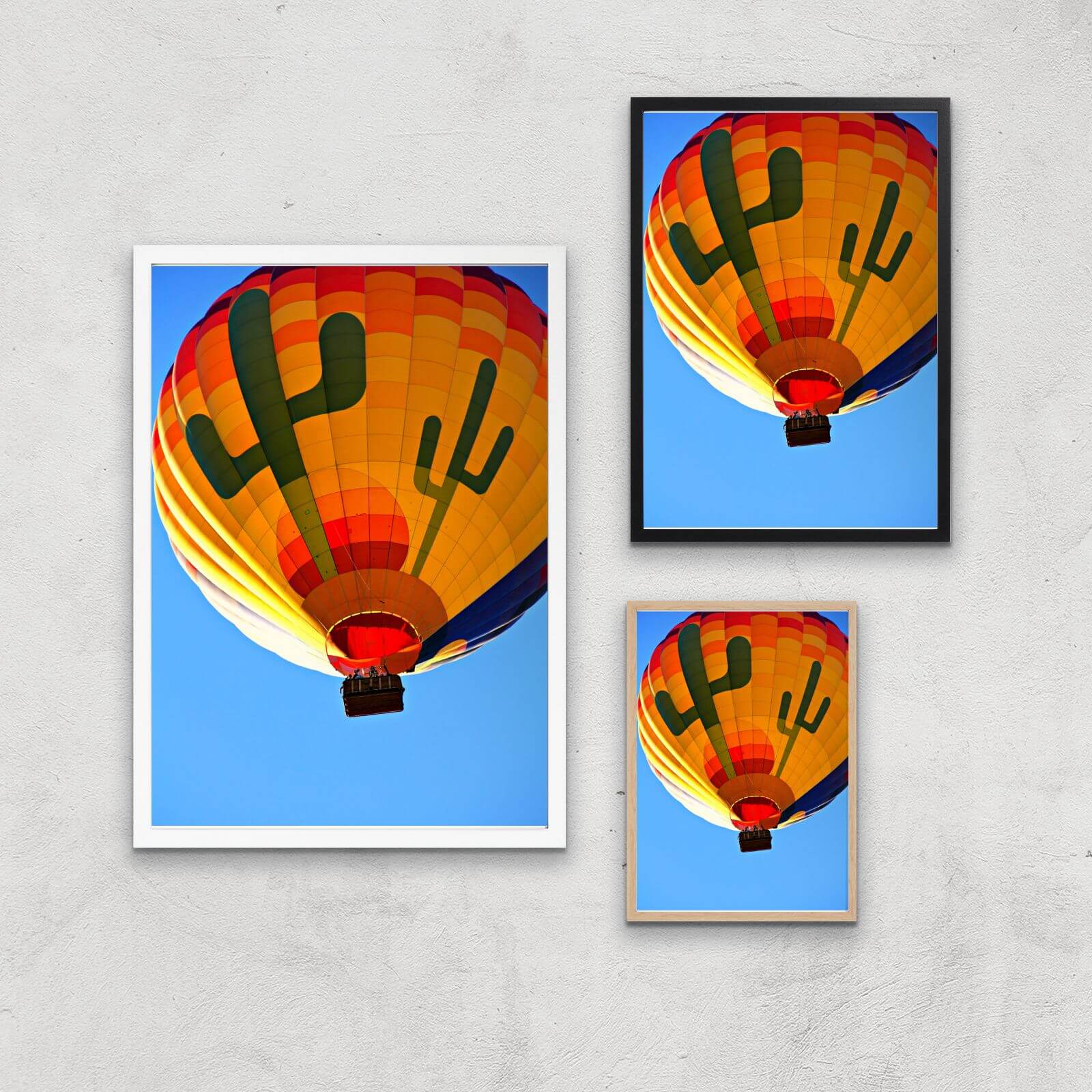 Hot Air Balloon Giclee Art Print - A4 - Print Only