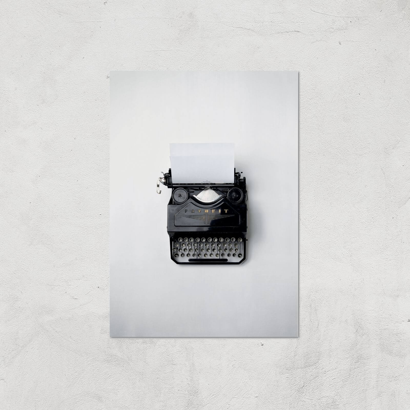 Typewriter Giclee Art Print - A4 - Print Only
