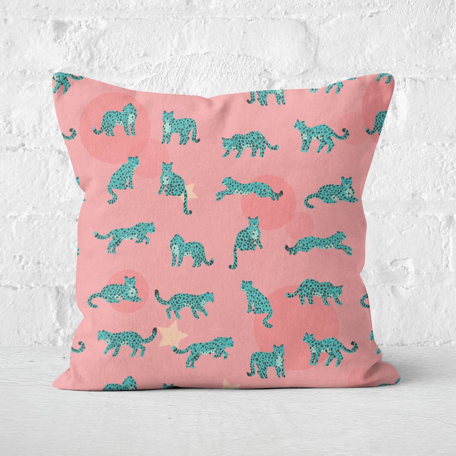 Cosmic Leopard Square Cushion - 60x60cm - Soft Touch