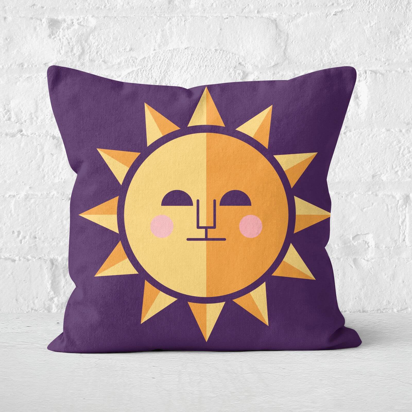 The Sun Square Cushion - 60x60cm - Soft Touch