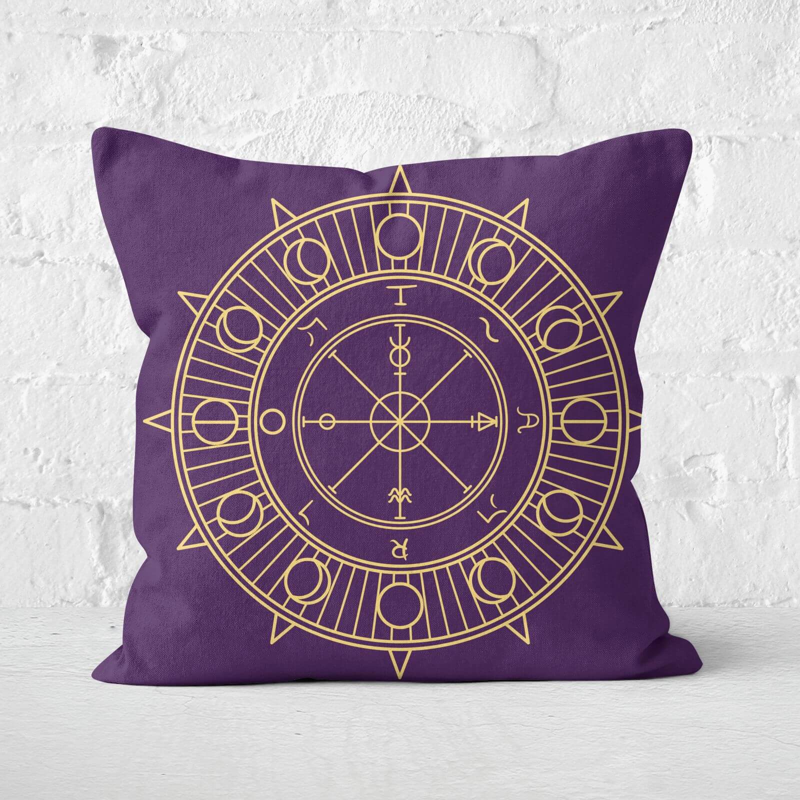 Wheel Of Fortune Square Cushion - 50x50cm - Soft Touch