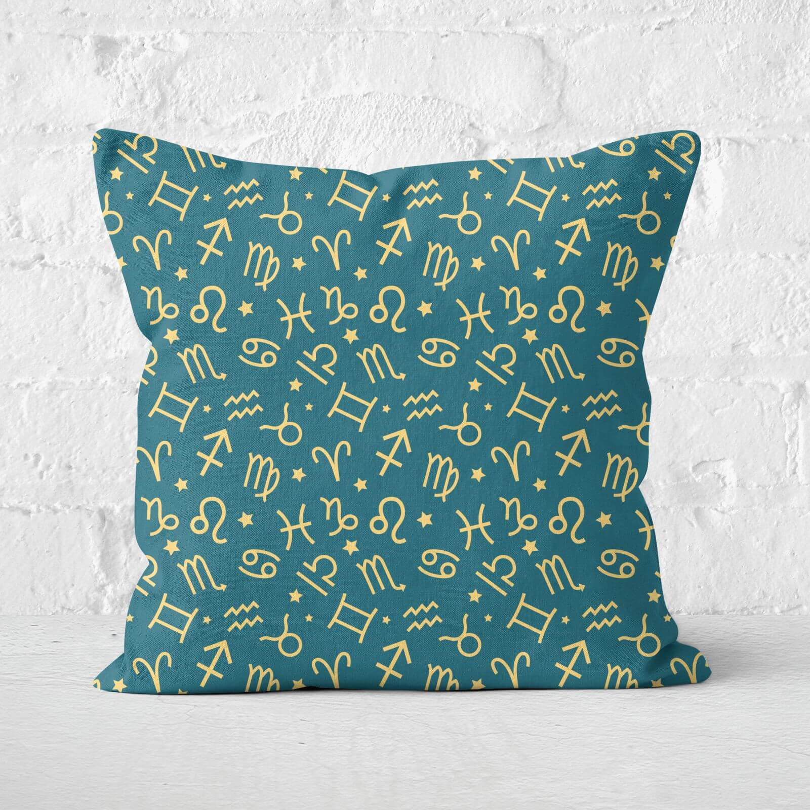 Horoscope Pattern Square Cushion - 60x60cm - Soft Touch