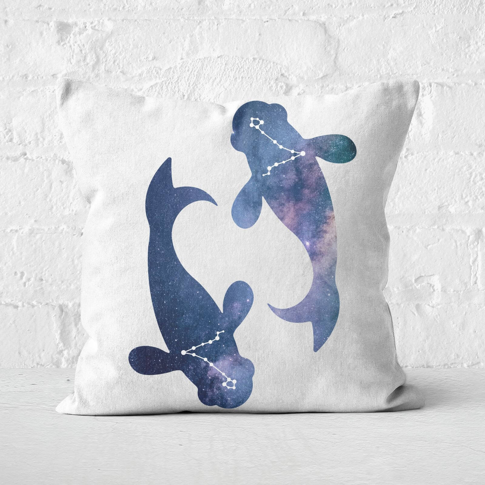 Cosmic Pisces Square Cushion - 60x60cm - Soft Touch
