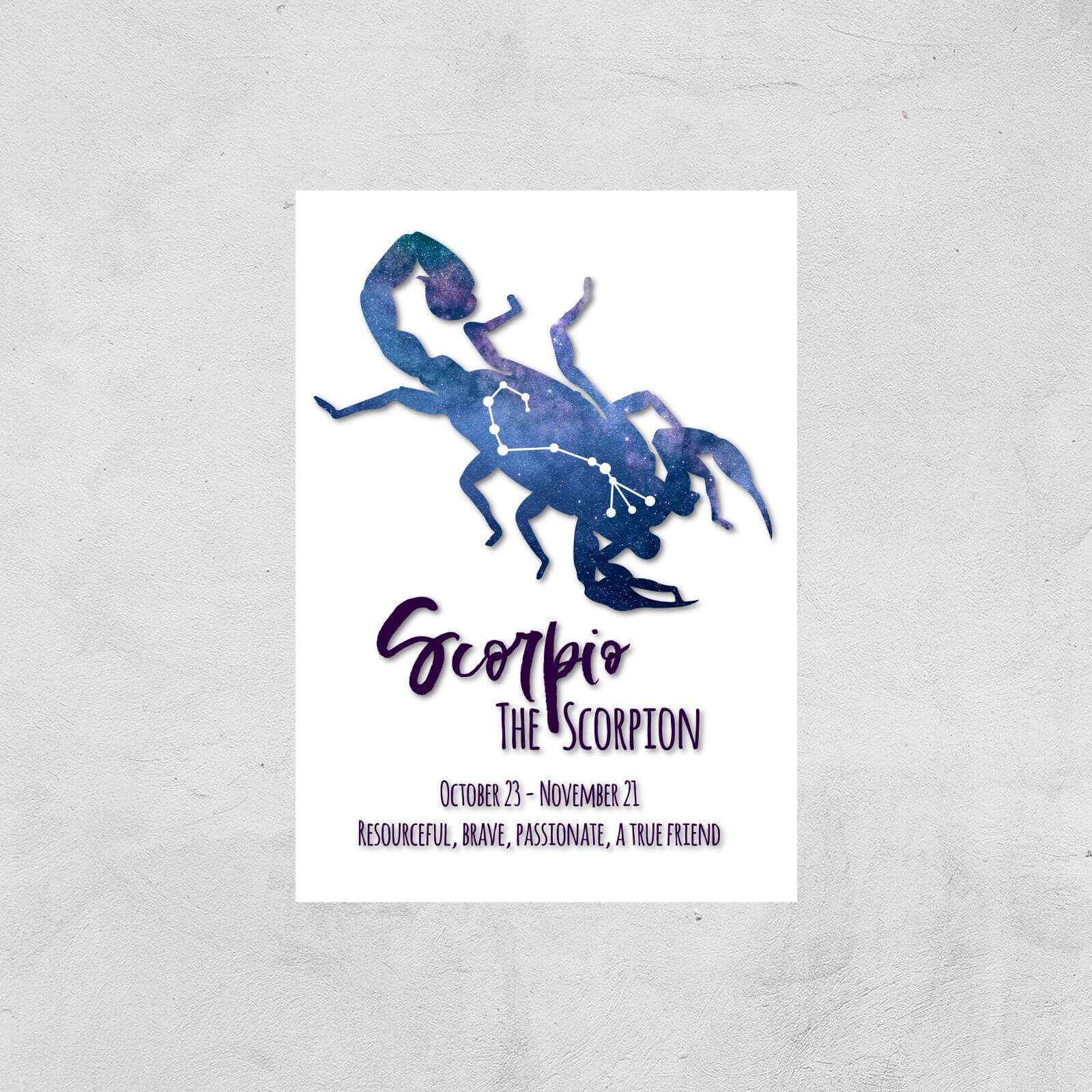 Scorpio The Scorpion Giclée Art Print - A3 - Print Only