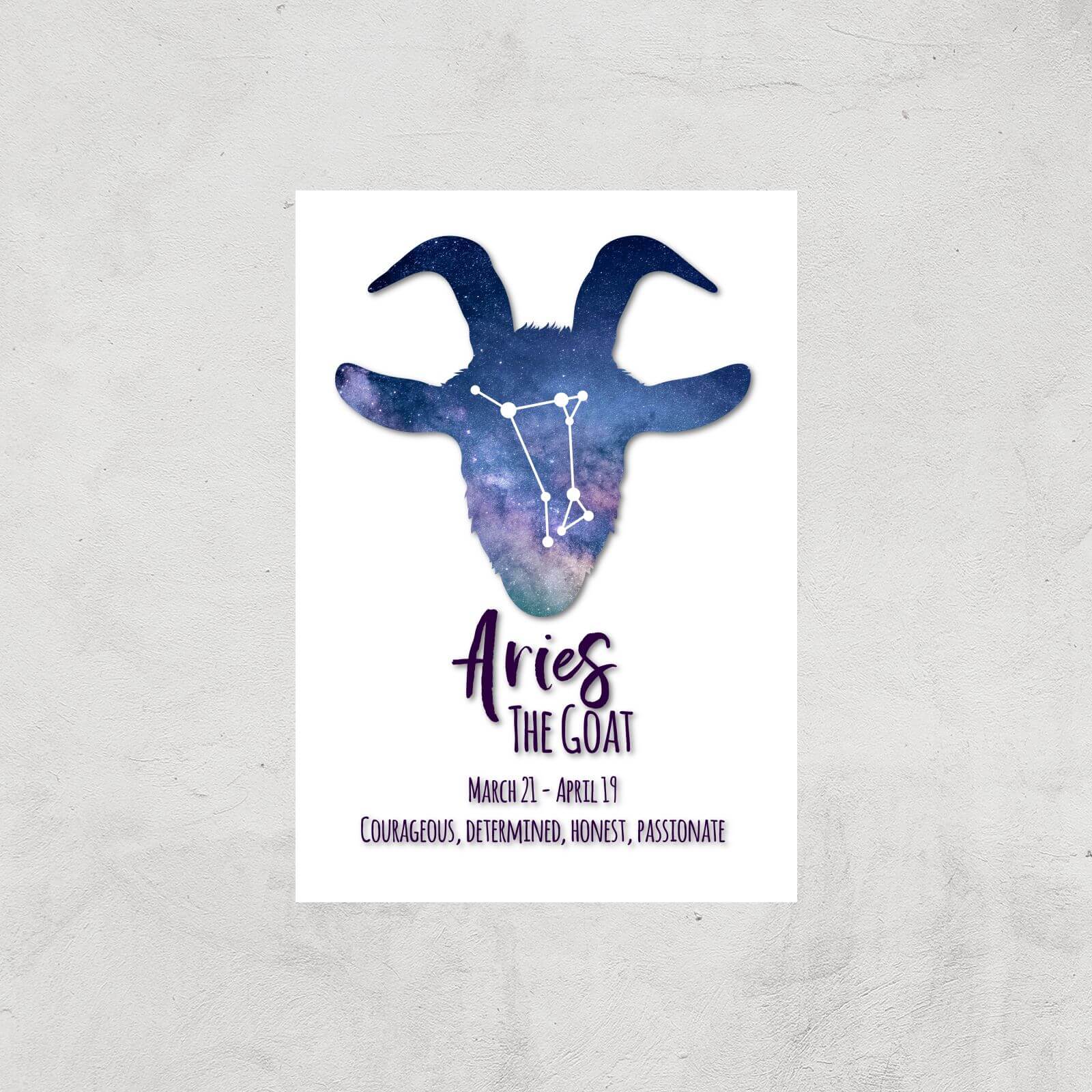 Aries The Goat Giclée Art Print - A4 - Print Only