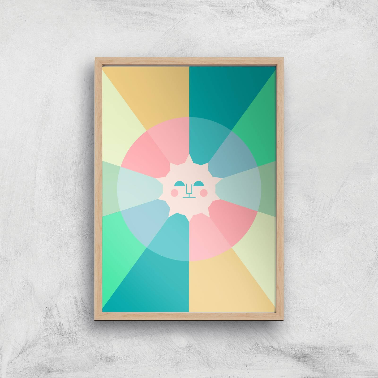 Colours Of The Day Giclée Art Print - A2 - Wooden Frame