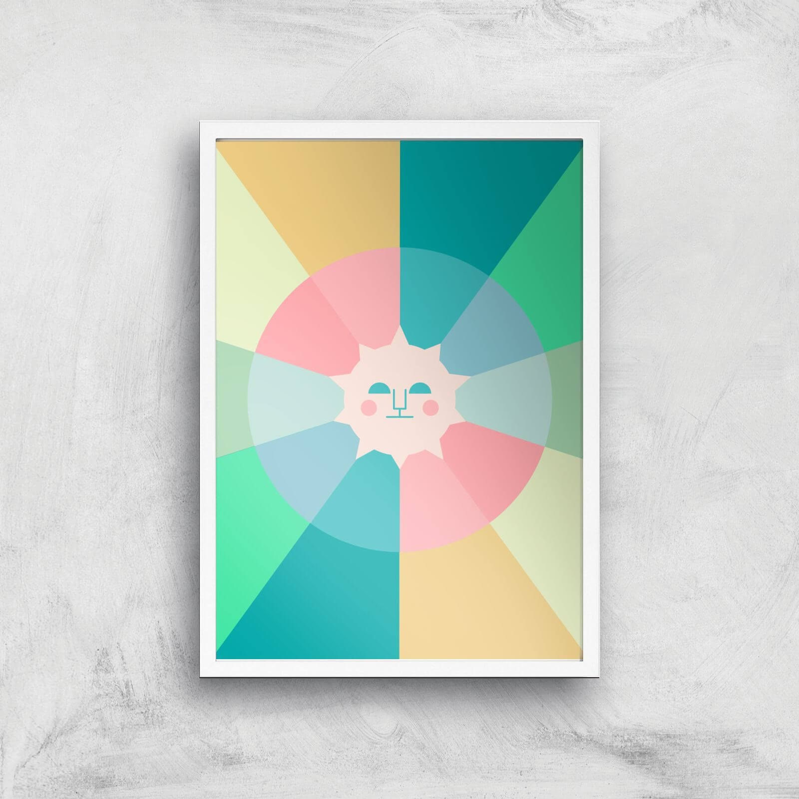 Colours Of The Day Giclée Art Print - A2 - White Frame