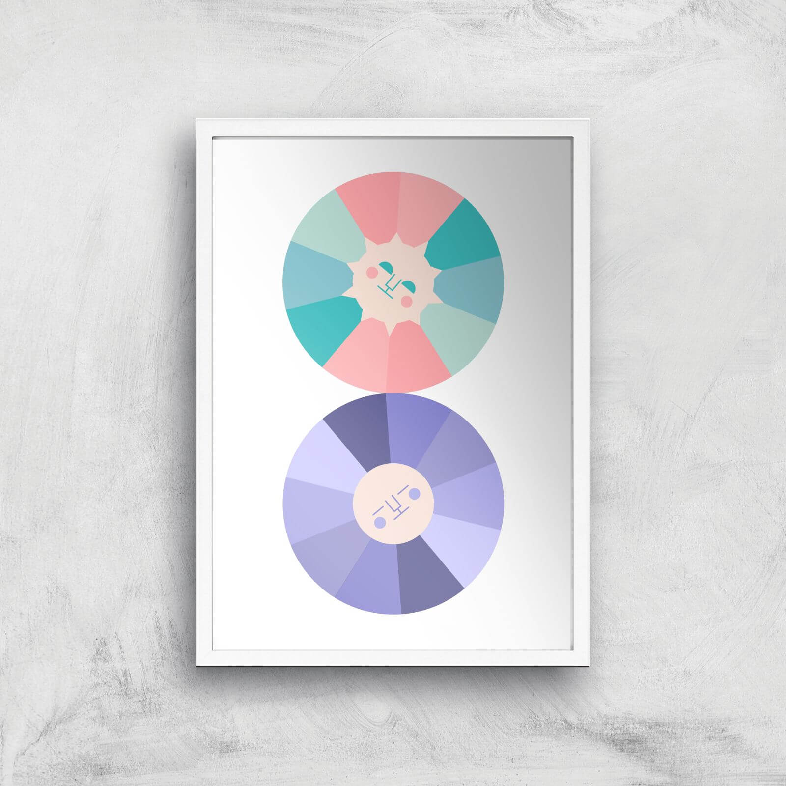 When The Sun And Moon Collide Giclée Art Print - A2 - White Frame