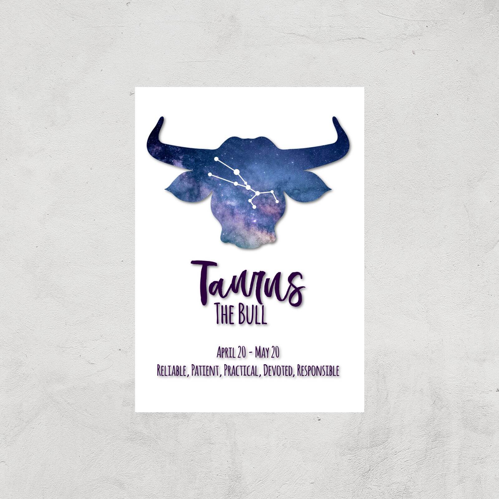 Taurus The Bull Giclée Art Print - A4 - Print Only