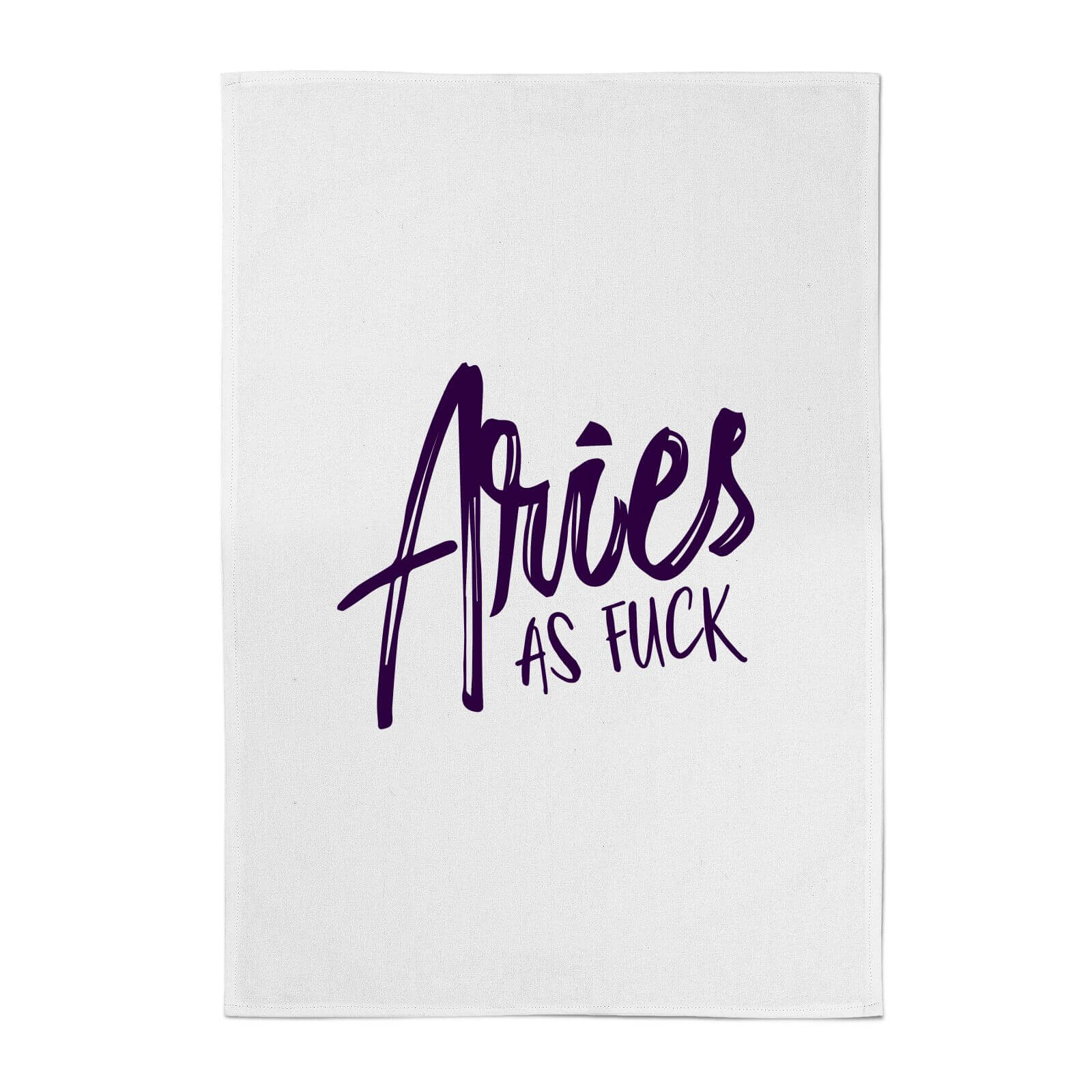 Aries As Fuck Cotton Tea Towel