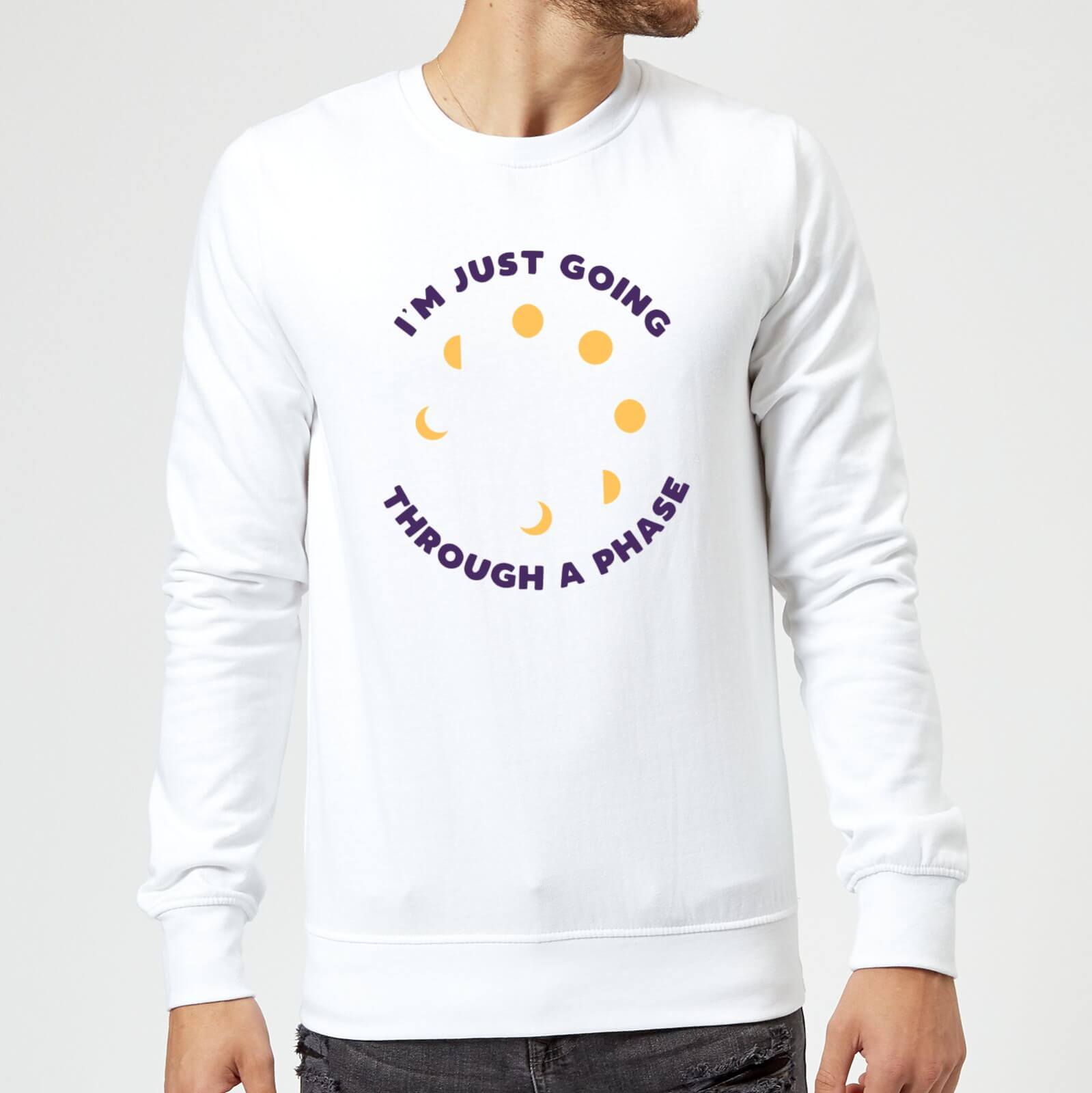 I'm Just Going Through A Phase Sweatshirt - White - S - White
