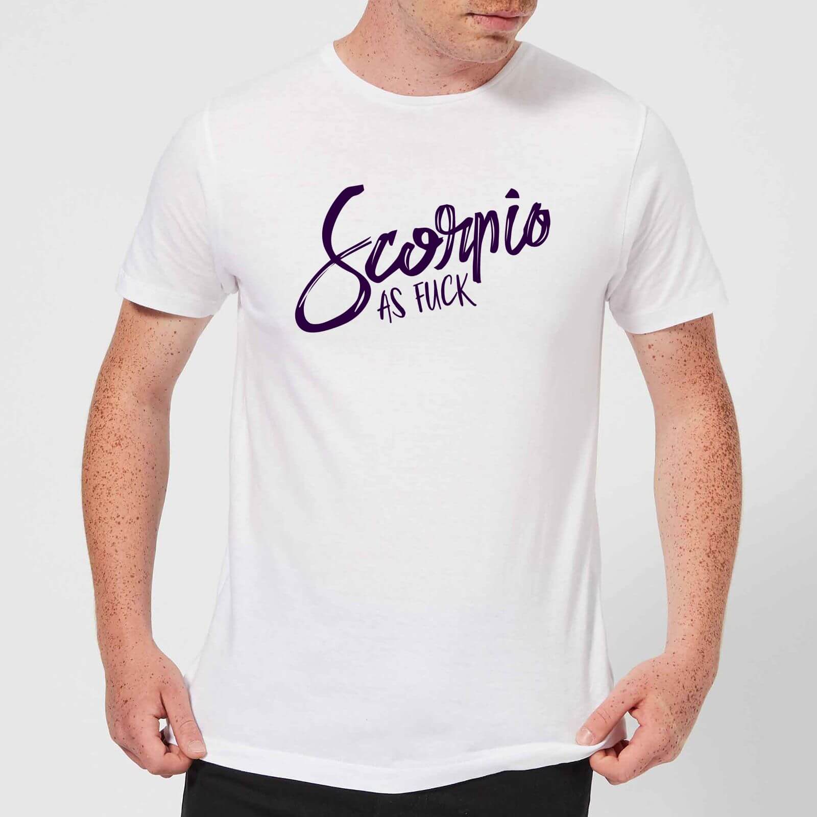 Scorpio As Fuck Men's T-Shirt - White - XS - White