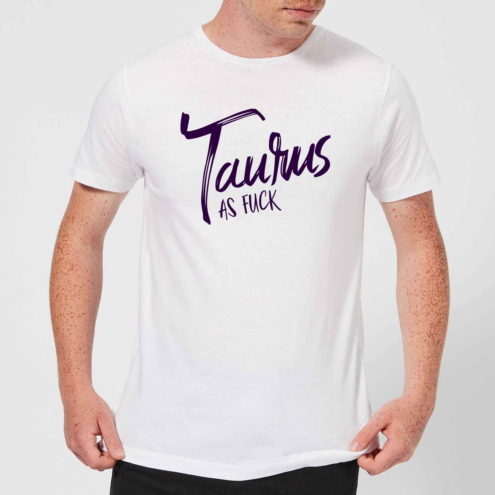 Taurus As Fuck Men's T-Shirt - White - XS - White