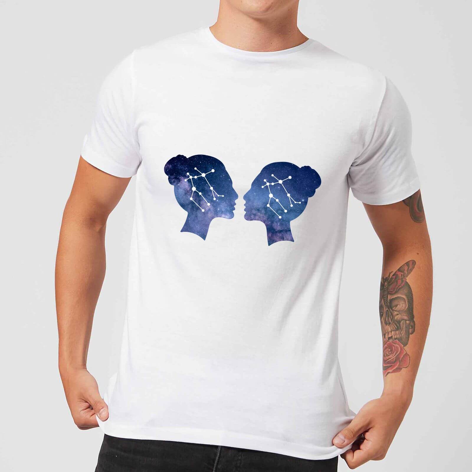 Gemini Men's T-Shirt - White - XS - White