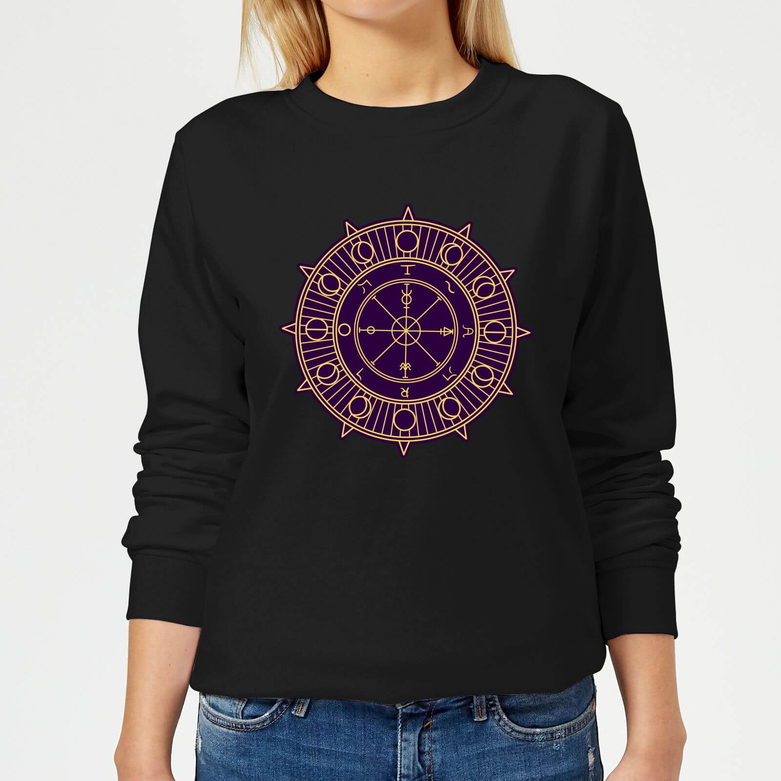 Wheel Of Fortune Women's Sweatshirt - Black - XS - Black