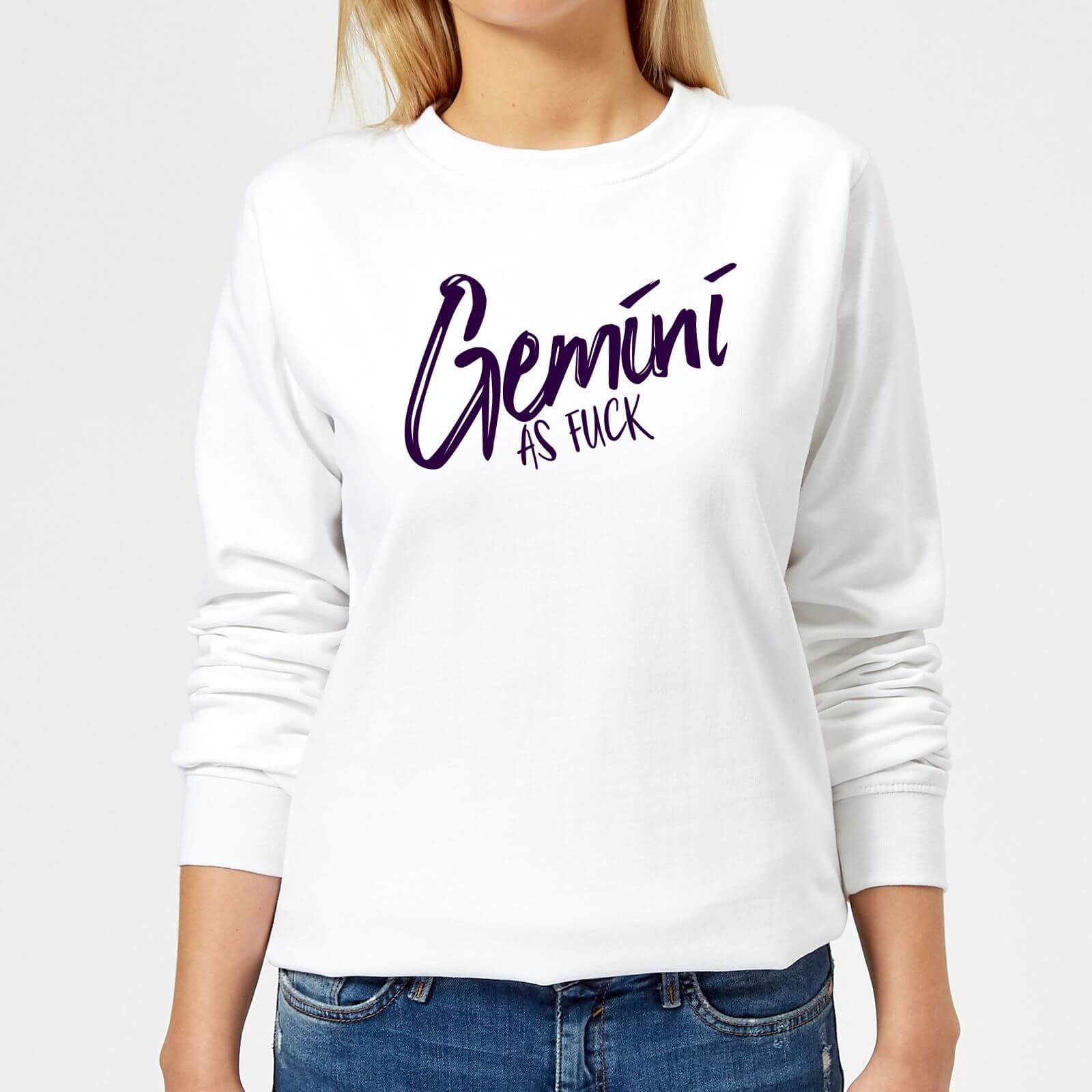 Gemini As Fuck Women's Sweatshirt - White - XS - White