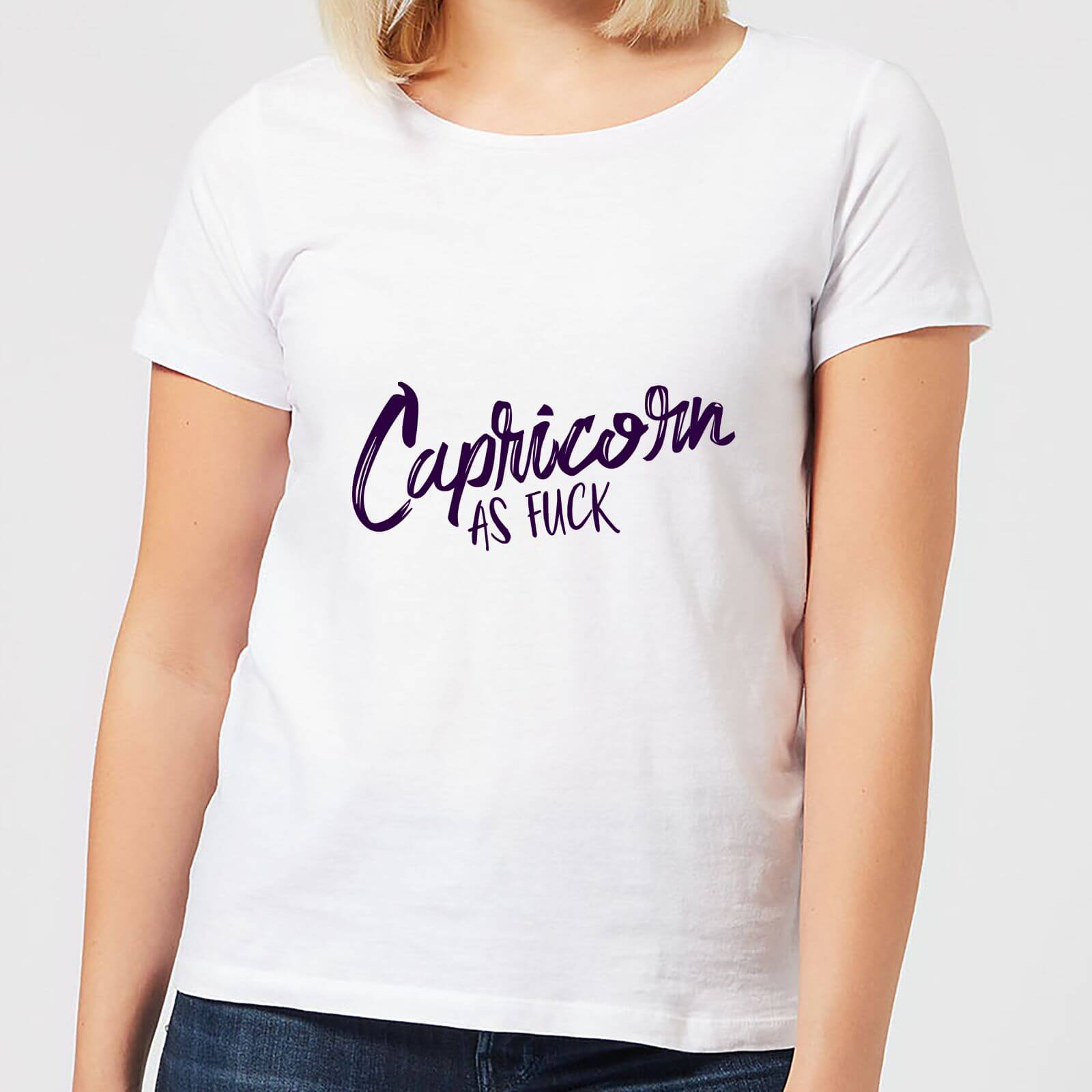 Capricorn As Fuck Women's T-Shirt - White - S - White