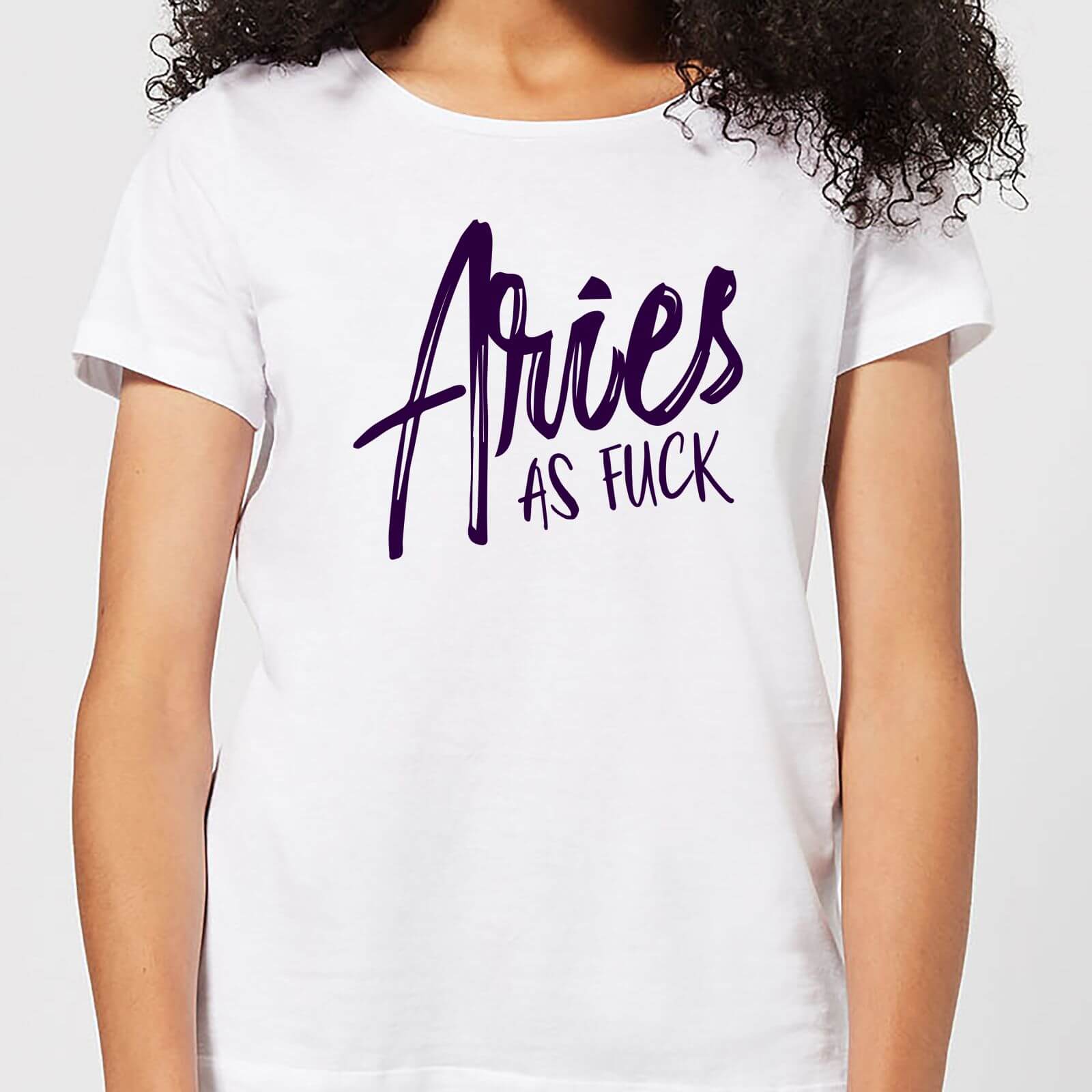 Aries As Fuck Women's T-Shirt - White - L - White