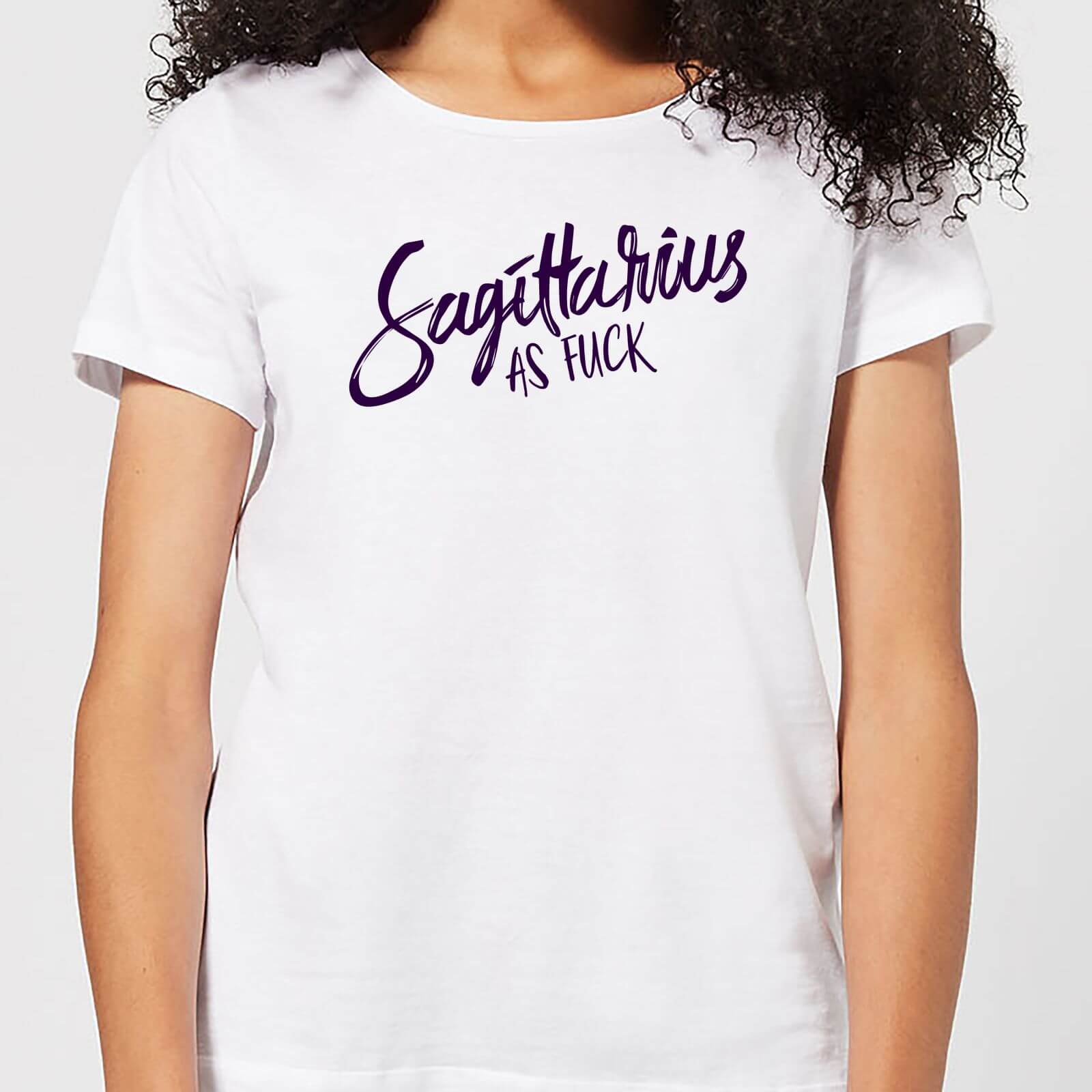 Sagittarius As Fuck Women's T-Shirt - White - S - White