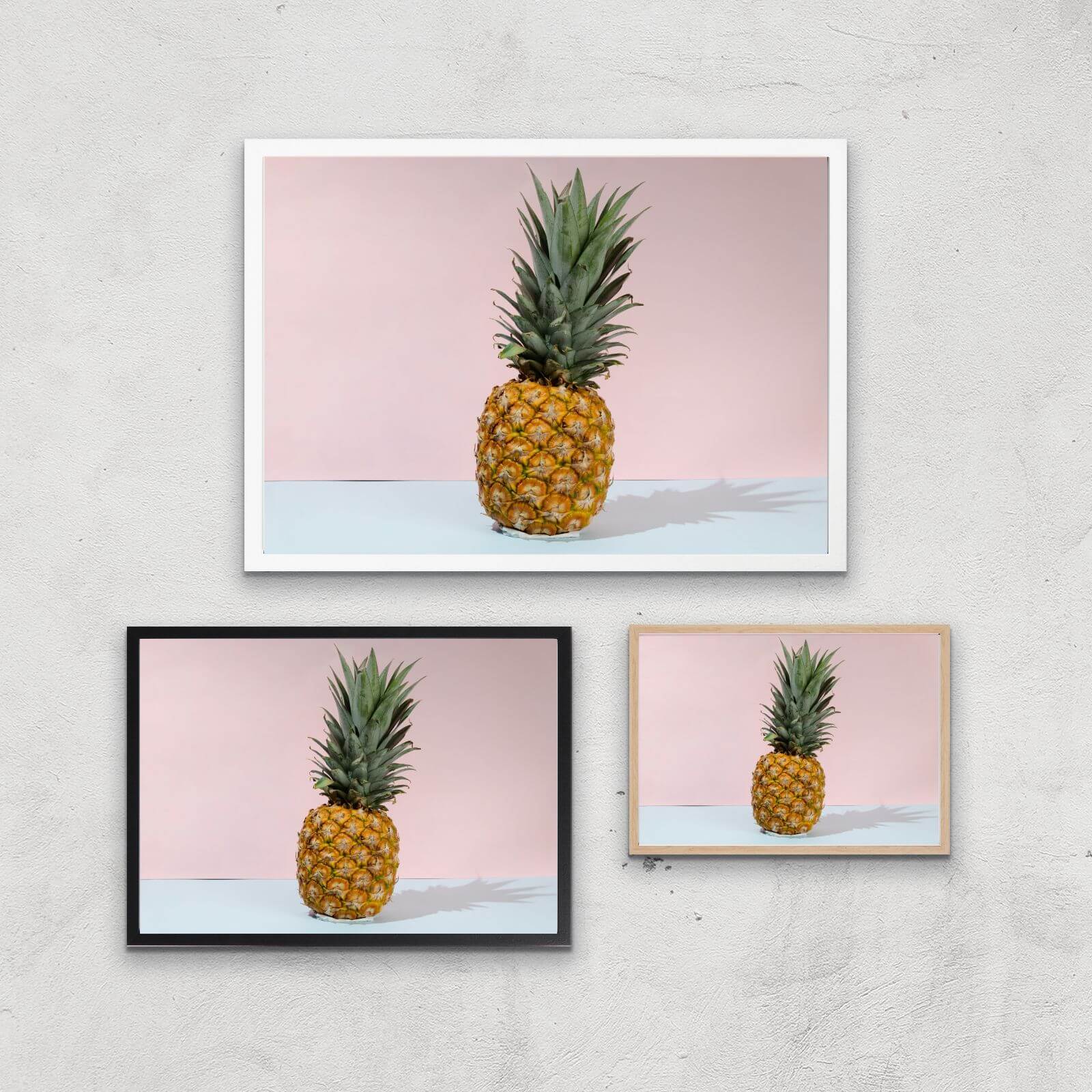 Pastel Pineapple Giclee Art Print - A4 - Print Only
