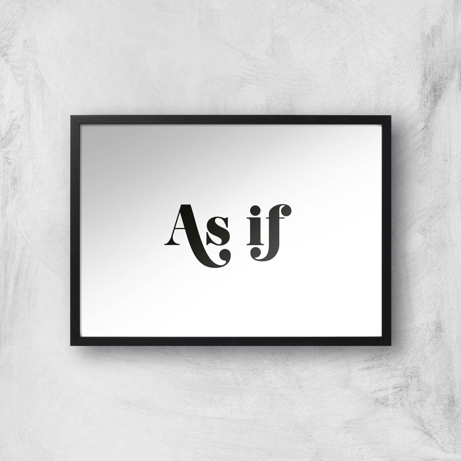 As If Giclee Art Print - A3 - Black Frame