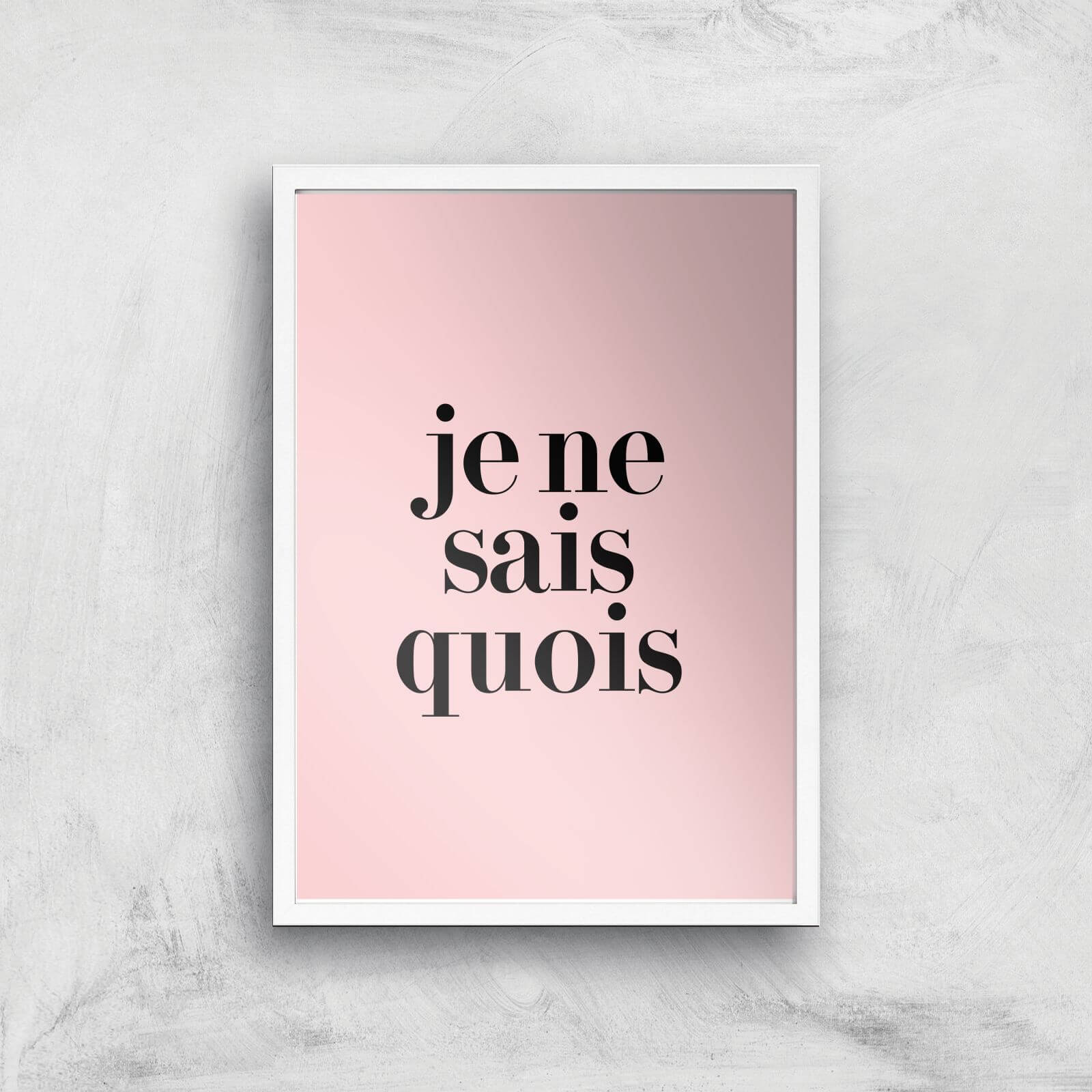 Je Ne Sais Quoi Giclee Art Print - A2 - White Frame