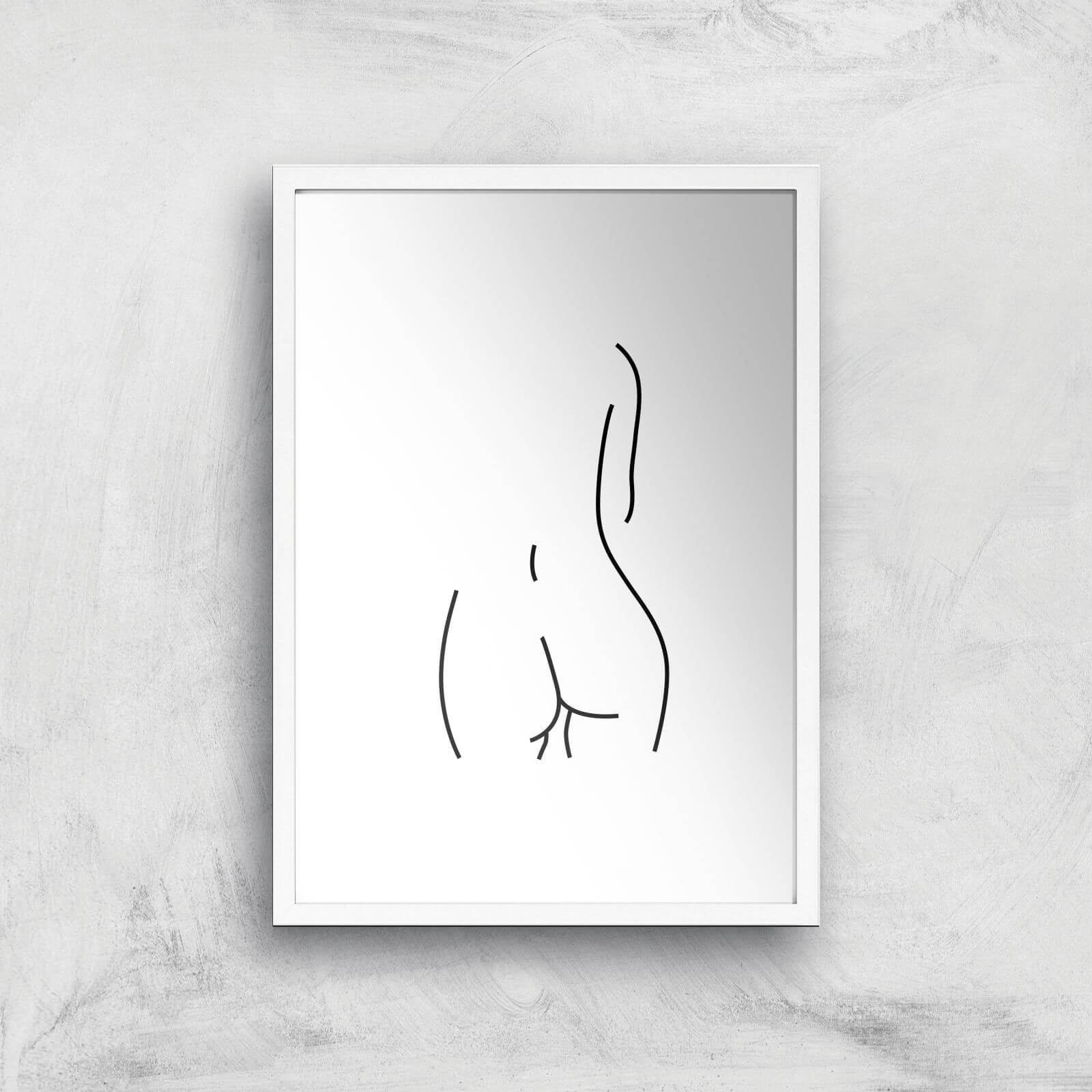 Derriere Giclee Art Print - A3 - White Frame