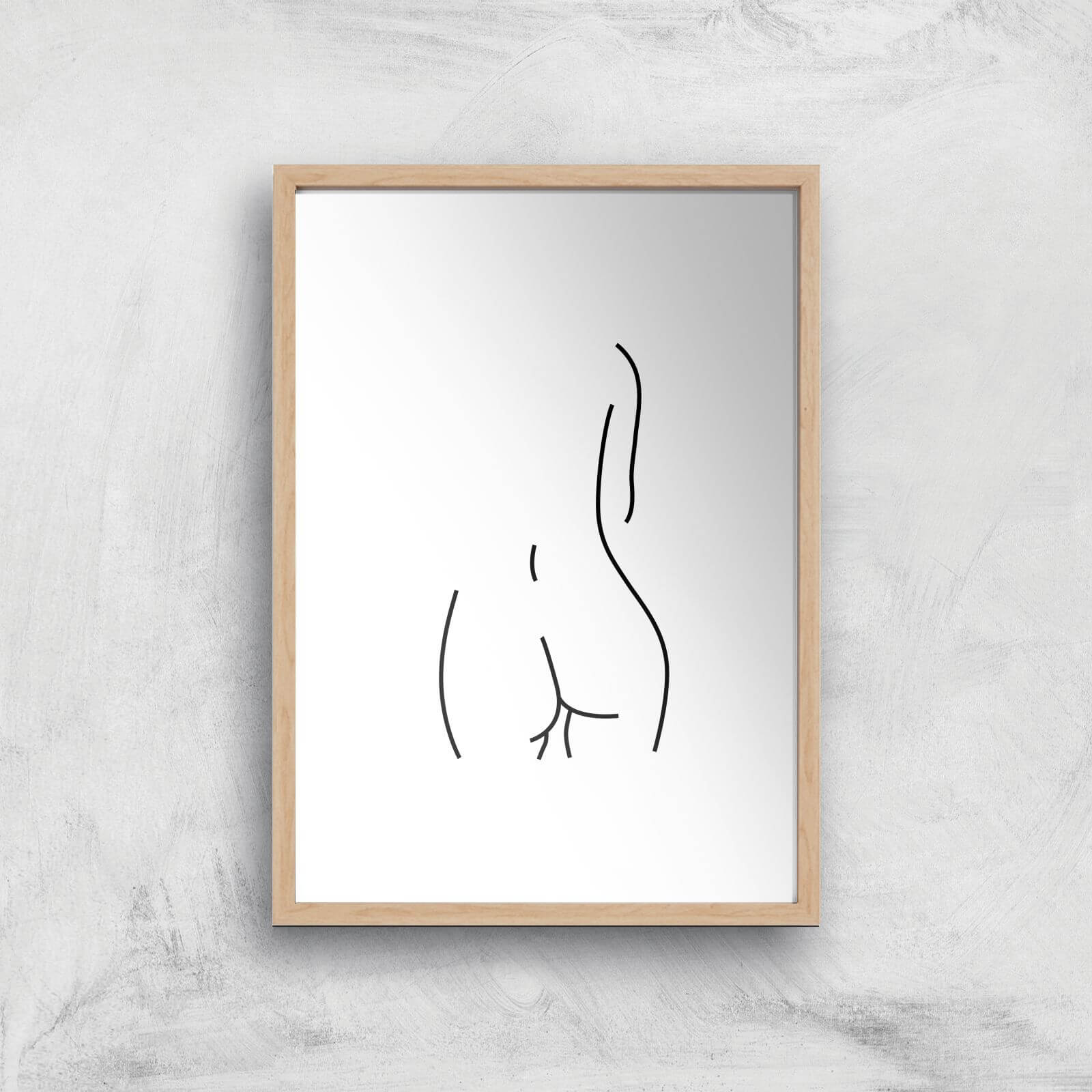 Derriere Giclee Art Print - A2 - Wooden Frame