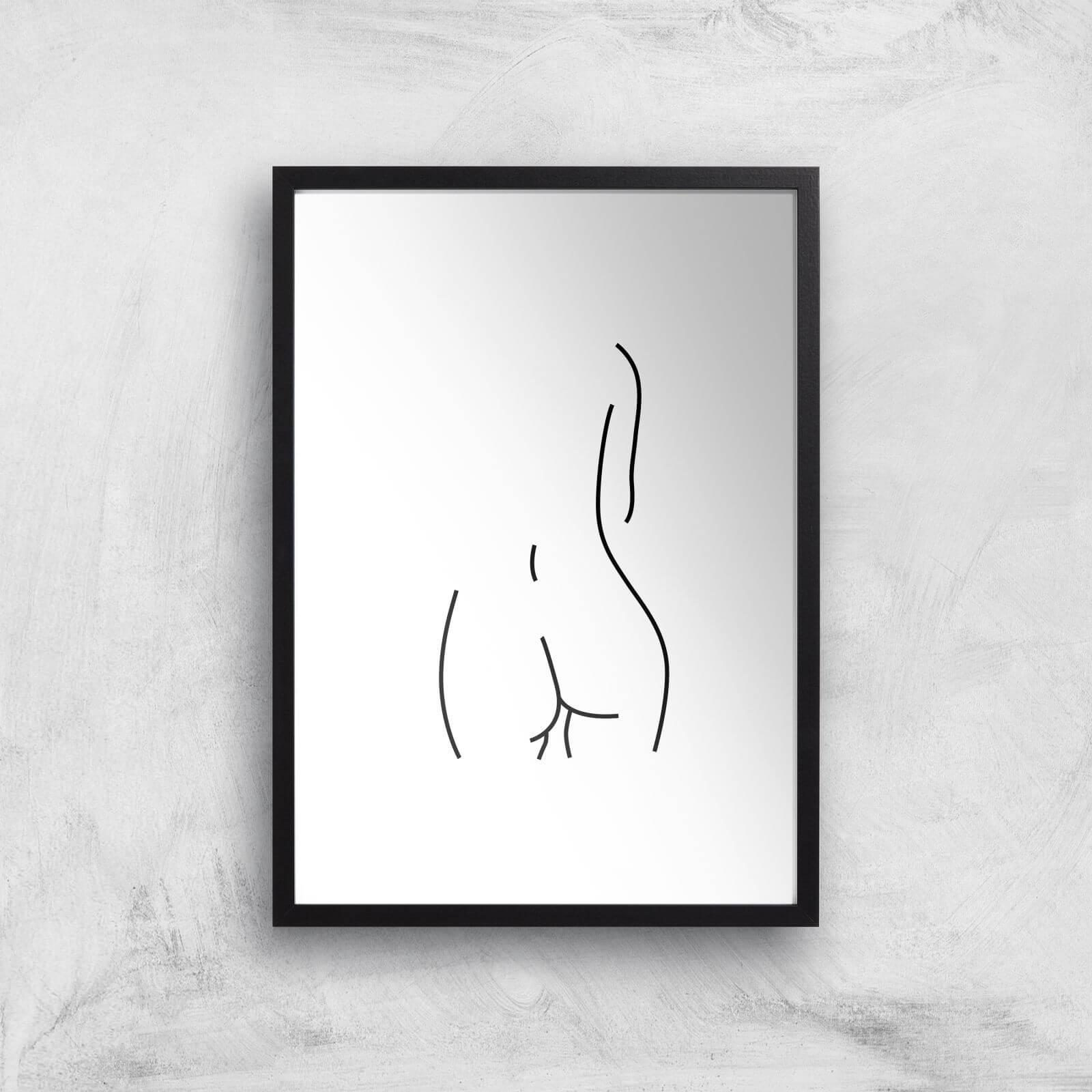 Derriere Giclee Art Print - A2 - Black Frame