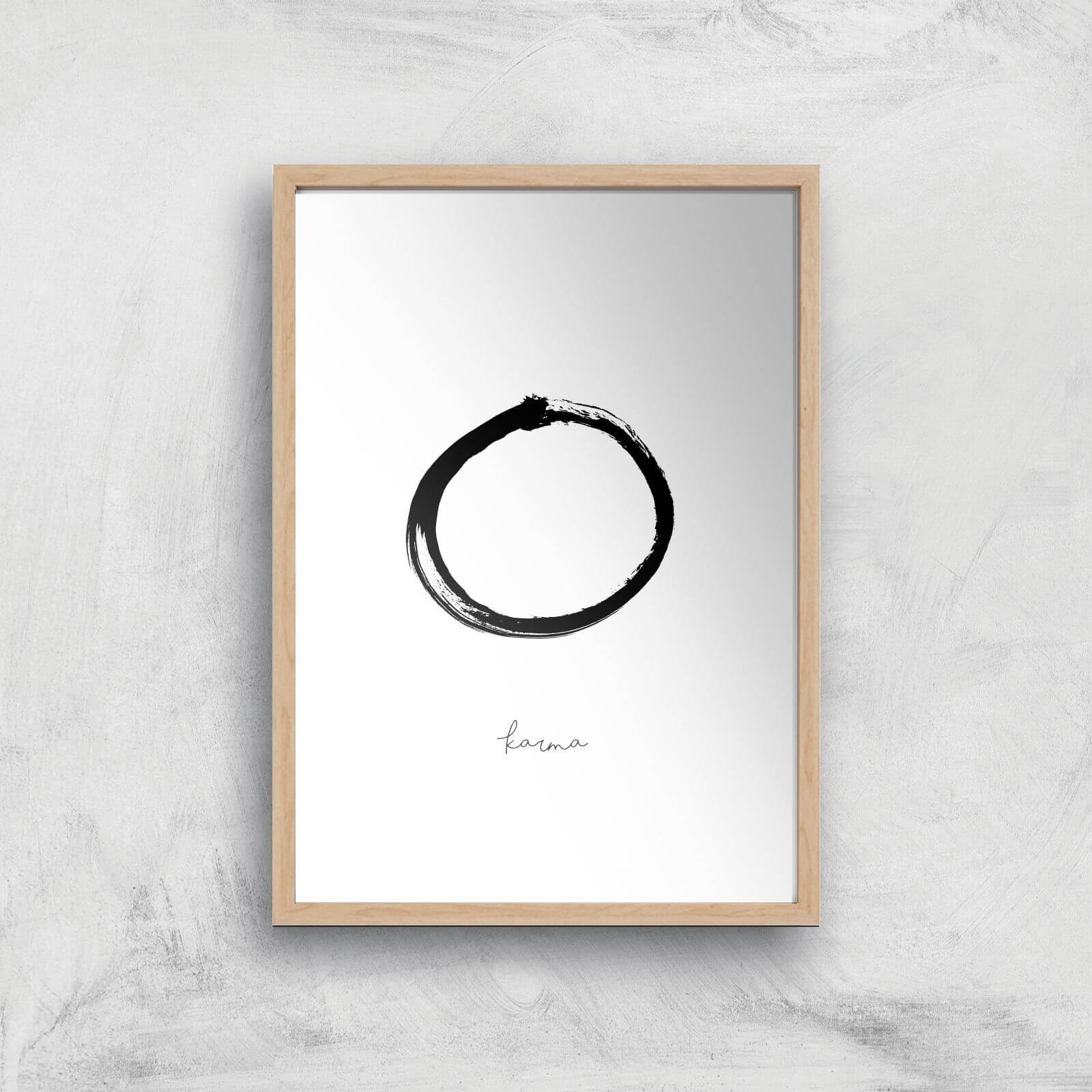 Karma Giclee Art Print - A4 - Wooden Frame